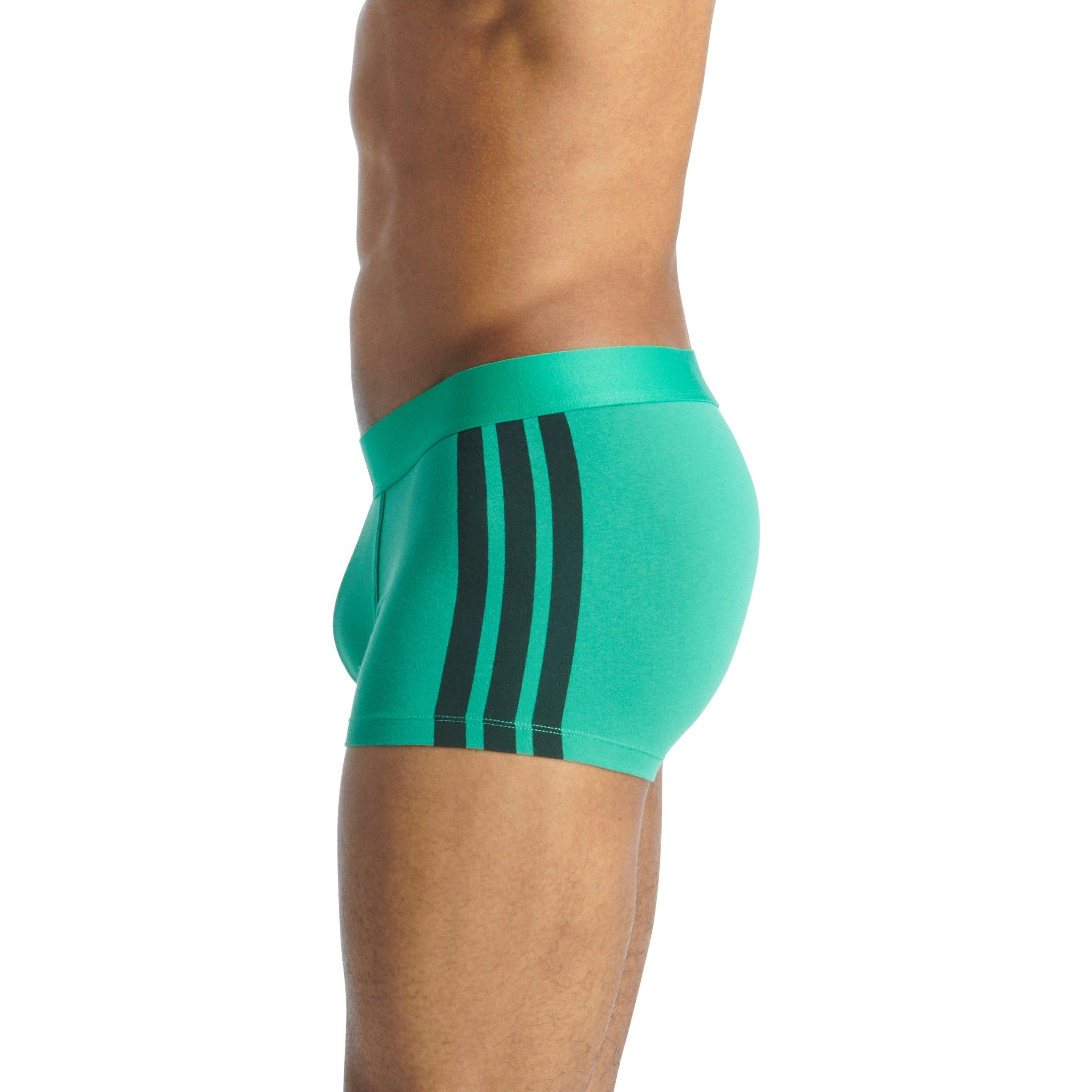 Multi - adidas - Active Flex Cotton 3 Stripes Trunk (2PK) - 5