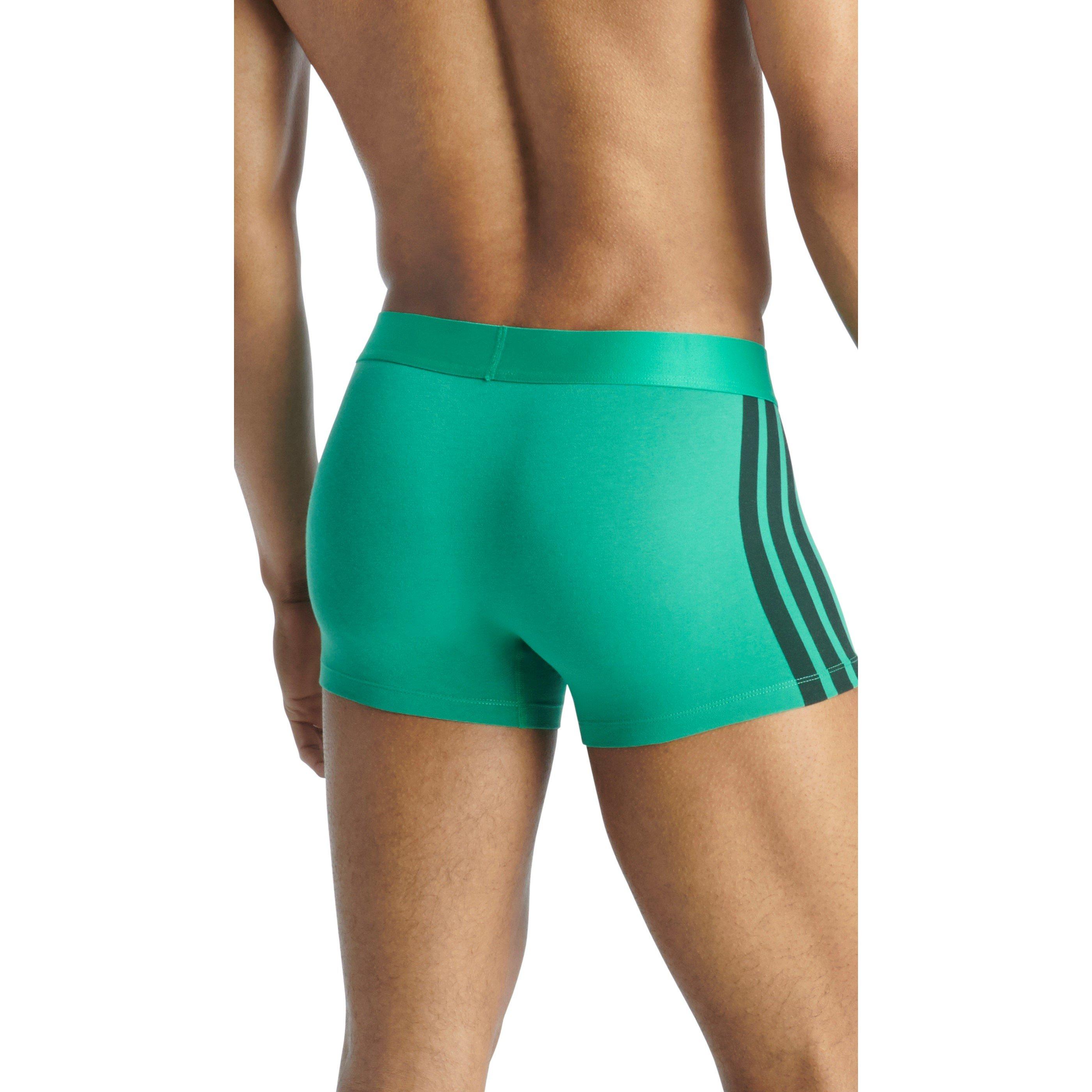 Multi - adidas - Active Flex Cotton 3 Stripes Trunk (2PK) - 6