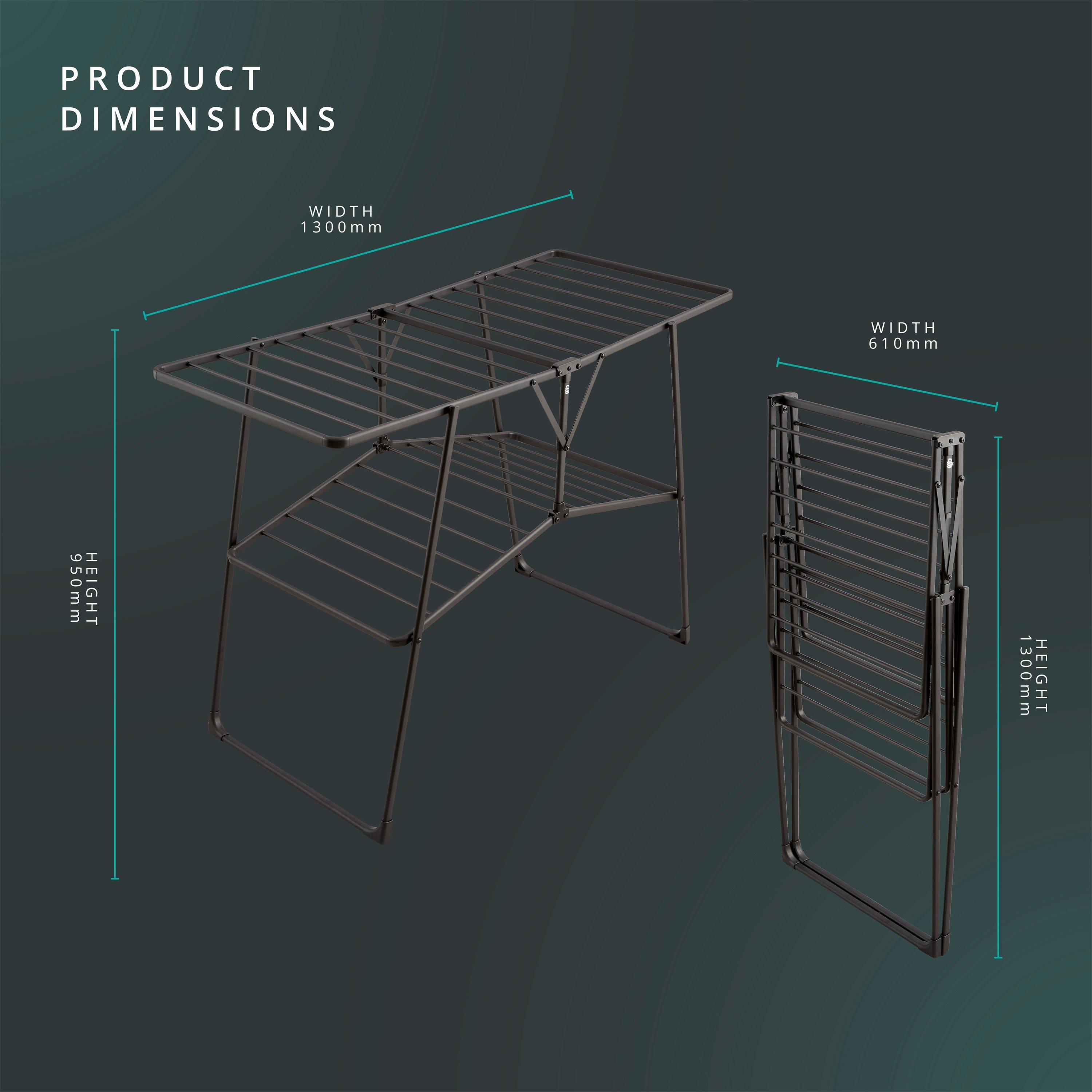 None - Swan - Stealth Easy-Close Clothes Airer - 7