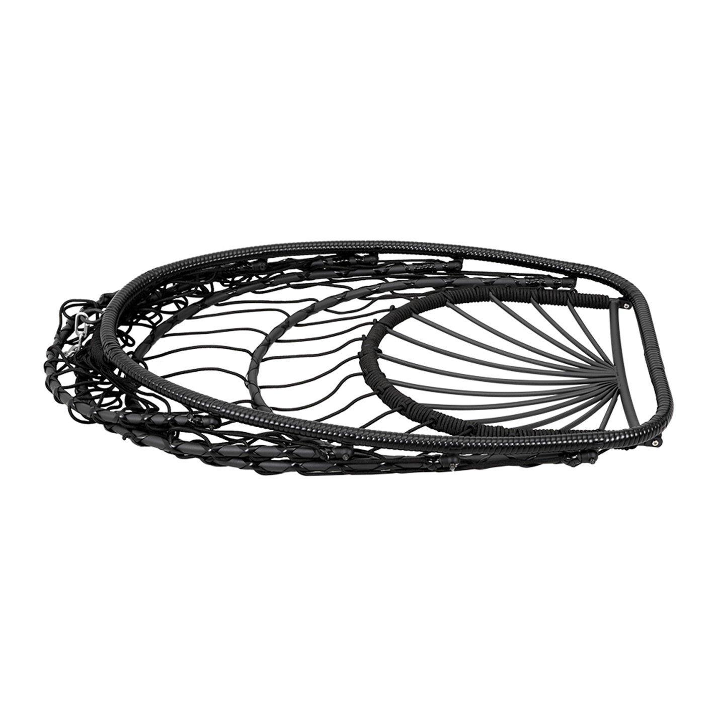 Black - Breeins - Egg Chair with Stand and Cushion - 6