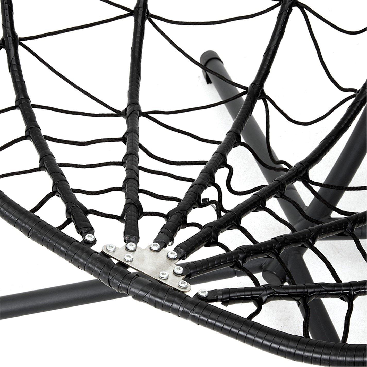 Black - Breeins - Egg Chair with Stand and Cushion - 6