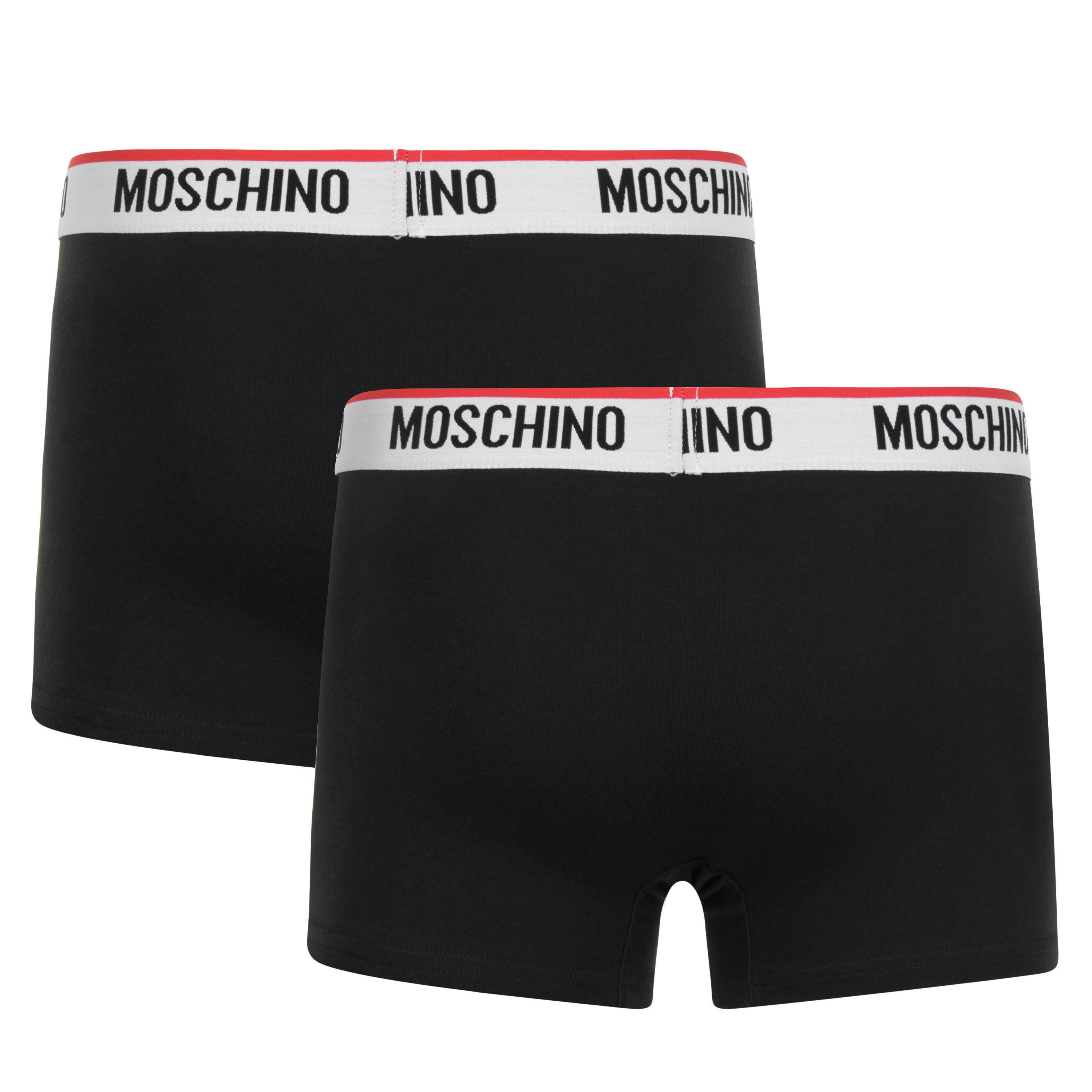 Black - Moschino - Two Pack Boxer Trunks - 4