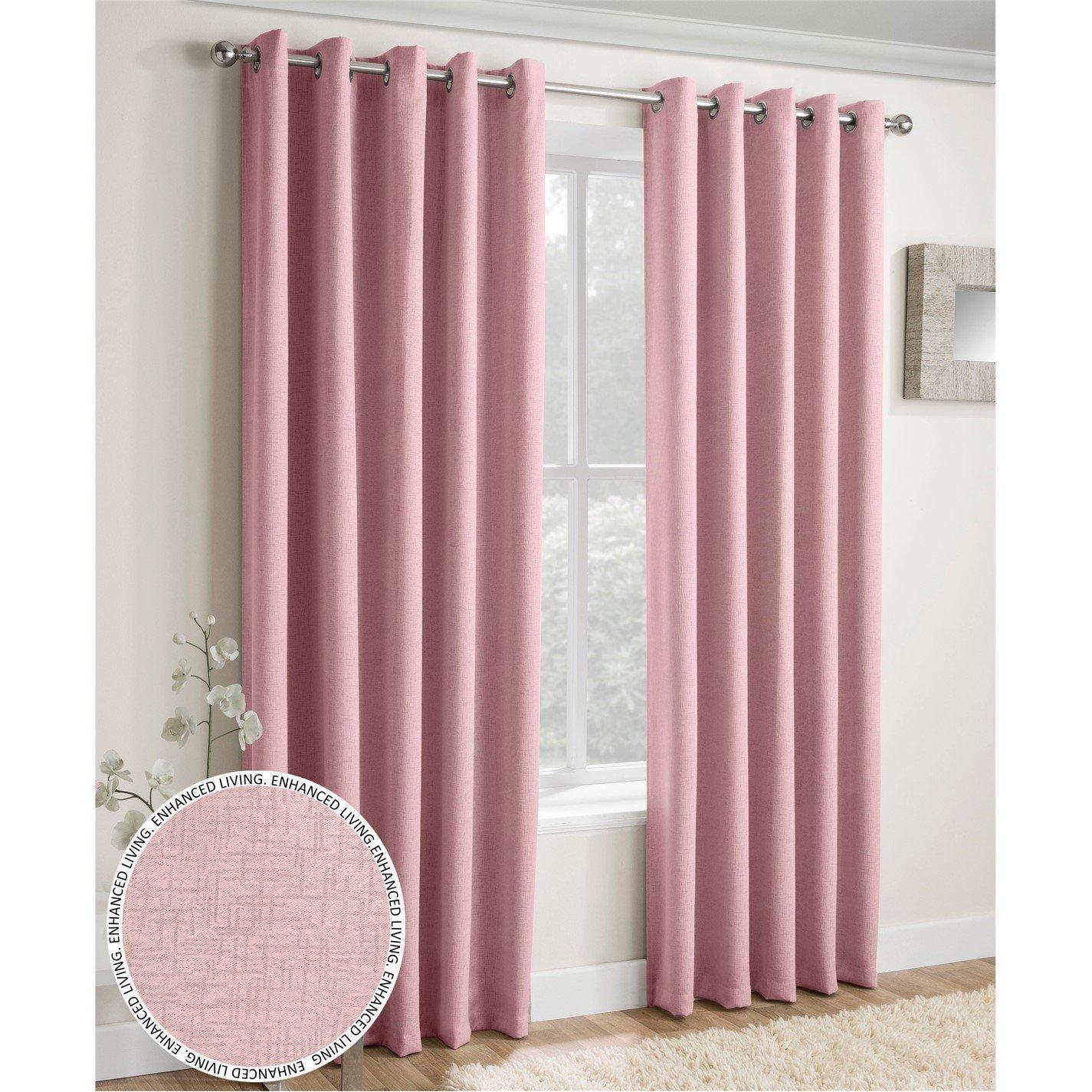 Blush - Enhanced Living - Vogue Blush Thermal Room Darkening Curtains Eyelet - 1