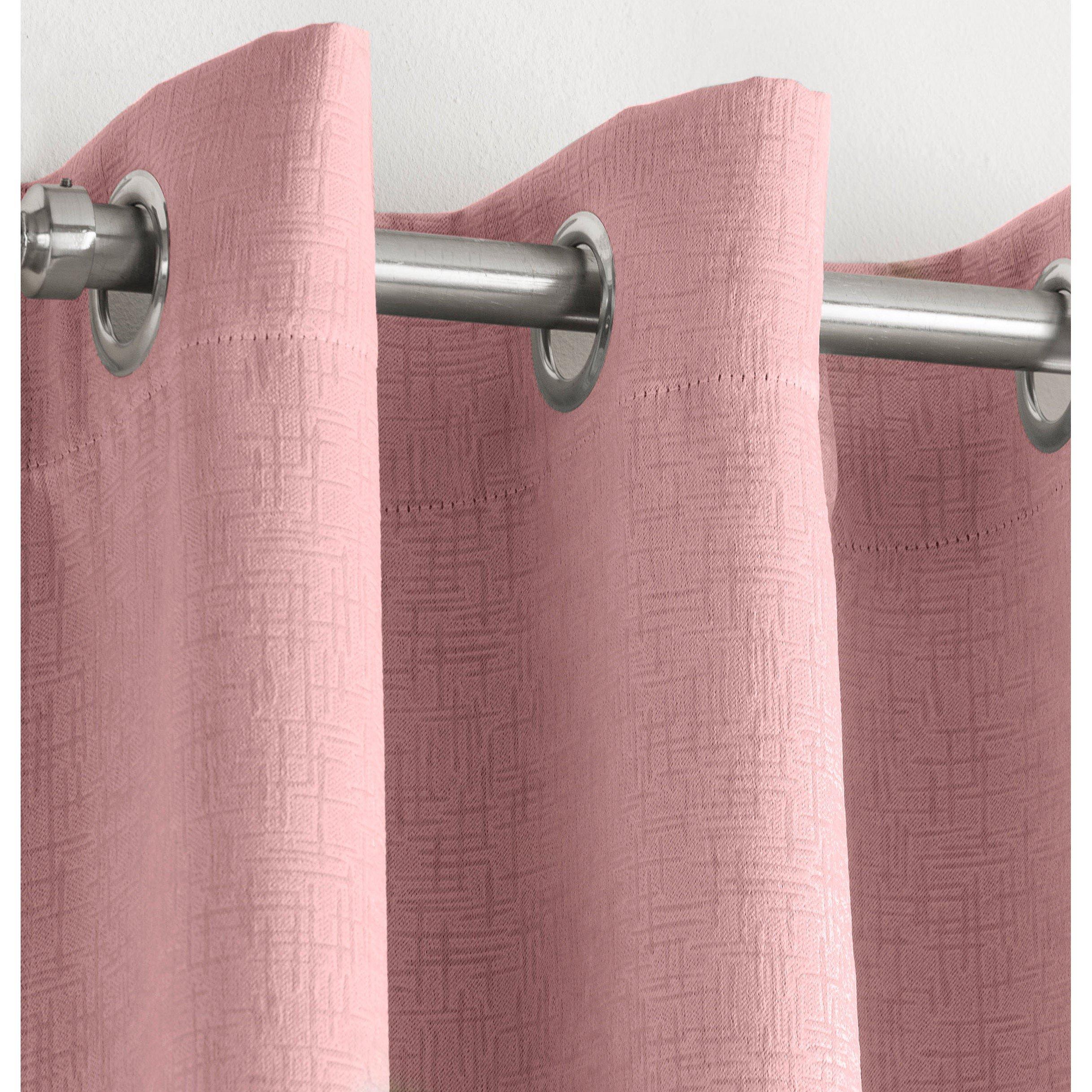 Blush - Enhanced Living - Vogue Blush Thermal Room Darkening Curtains Eyelet - 2