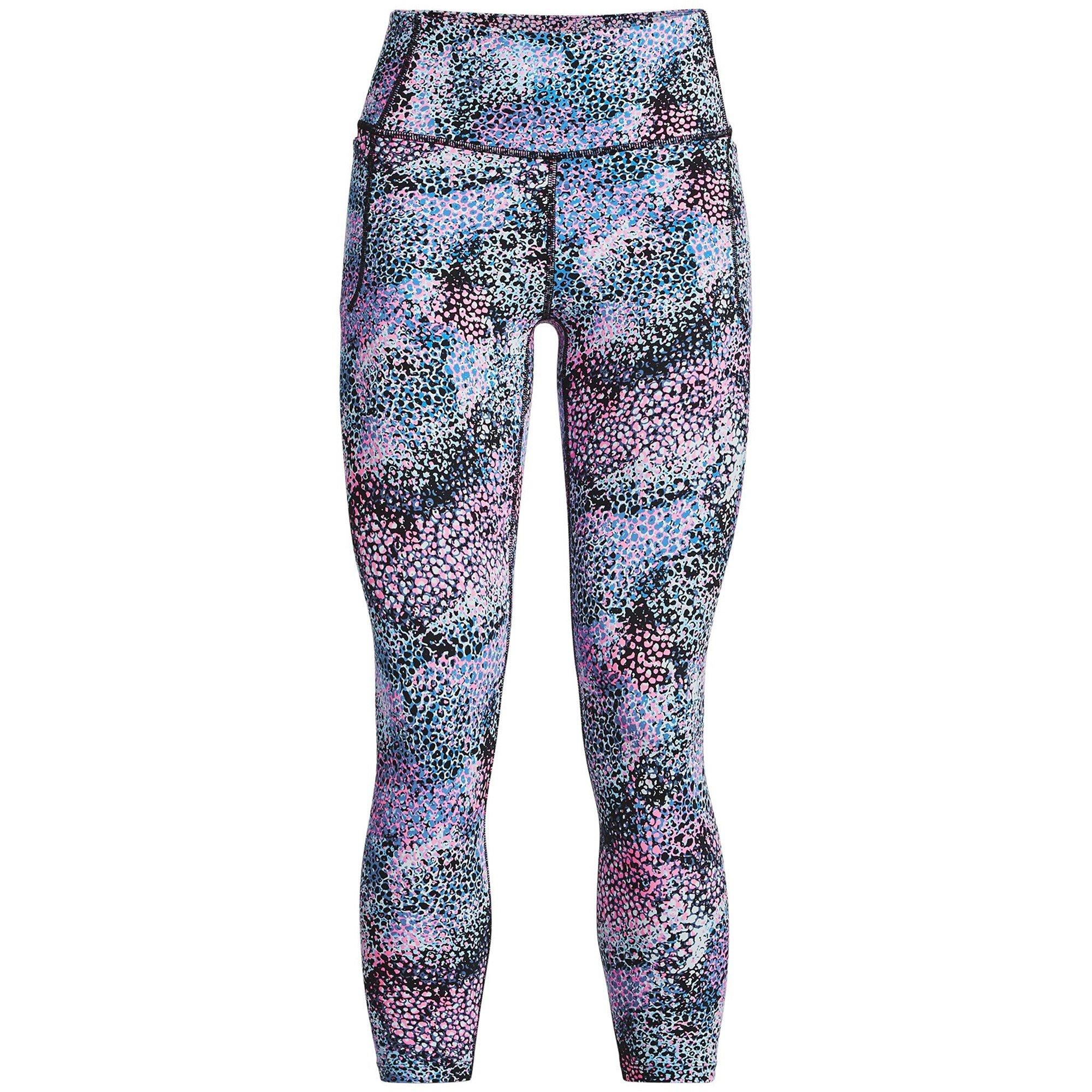 Pink/Blue - Under Armour - Under Meridian Print Leggings - 1