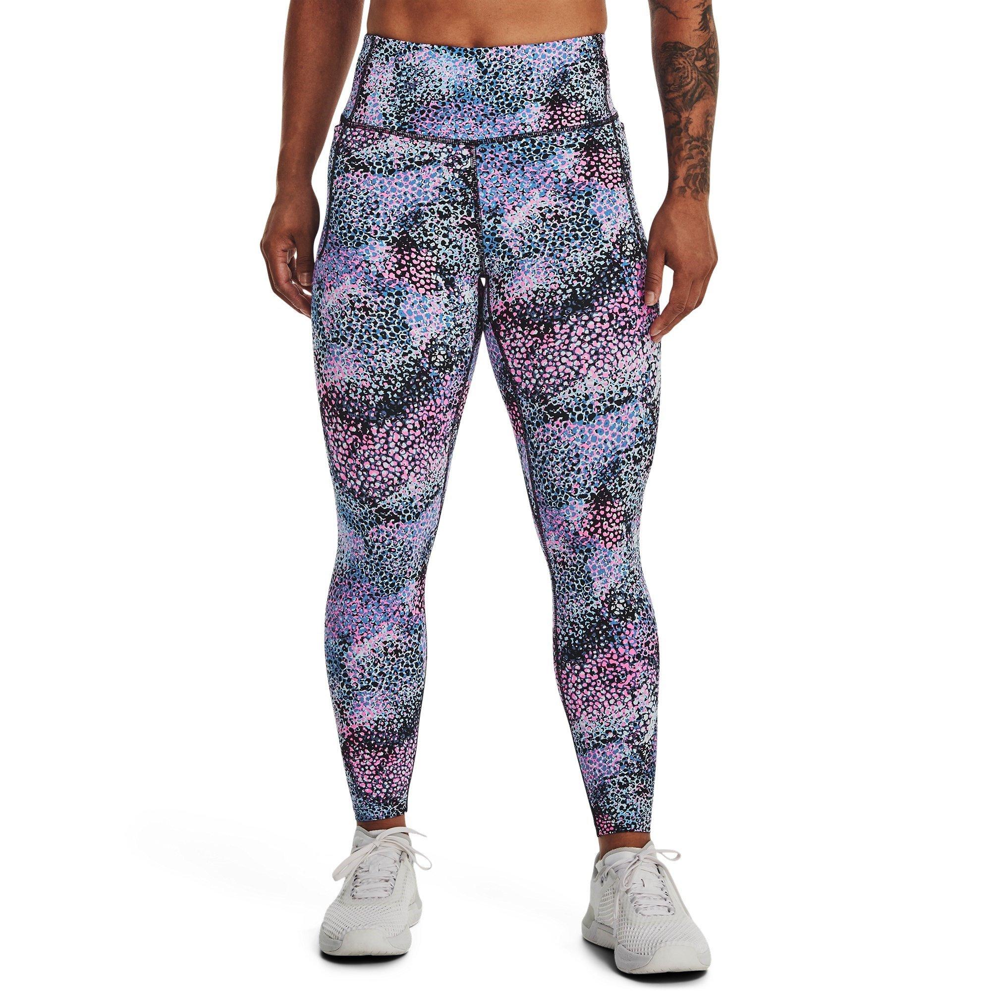 Pink/Blue - Under Armour - Meridian Print Leggings - 2