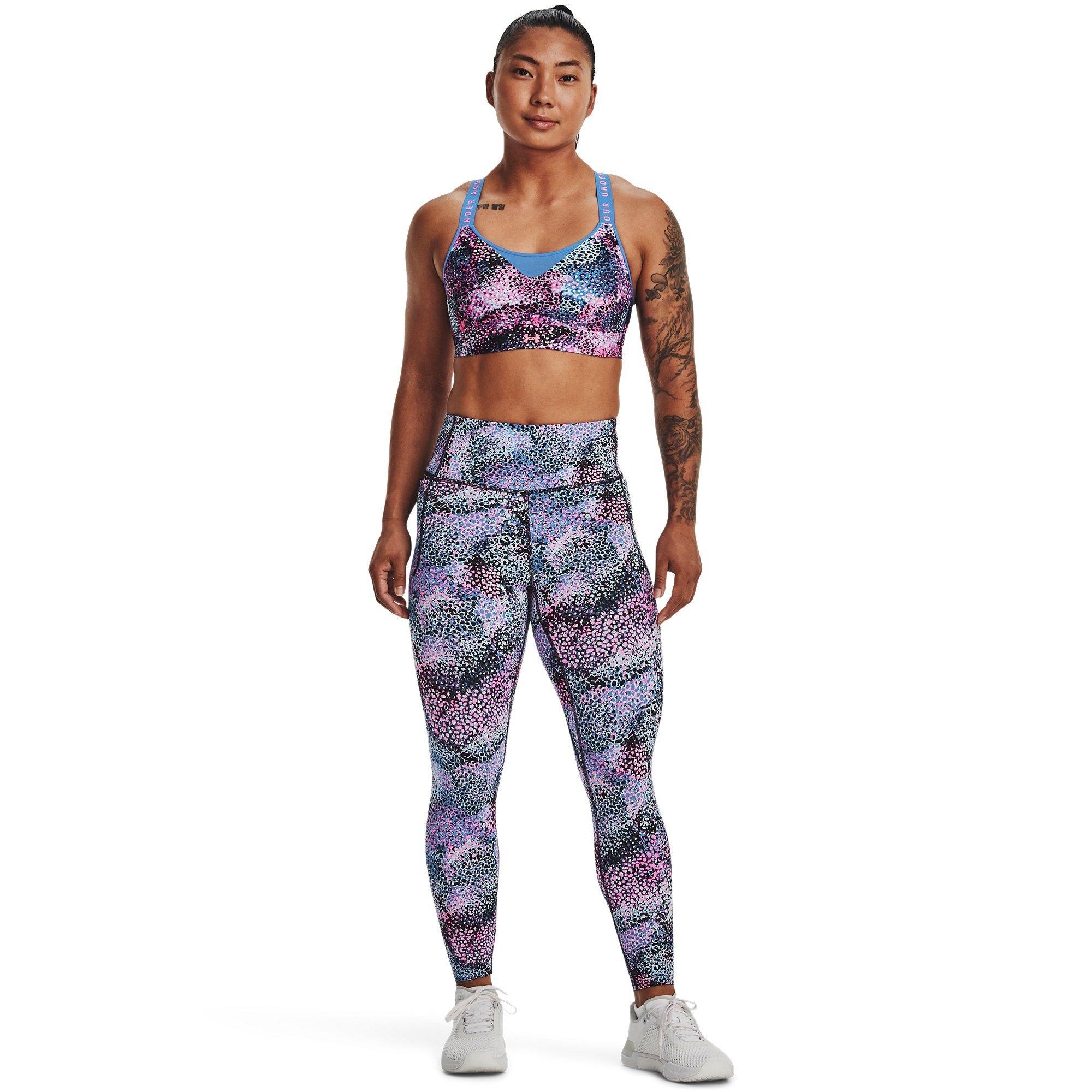 Pink/Blue - Under Armour - Meridian Print Leggings - 4