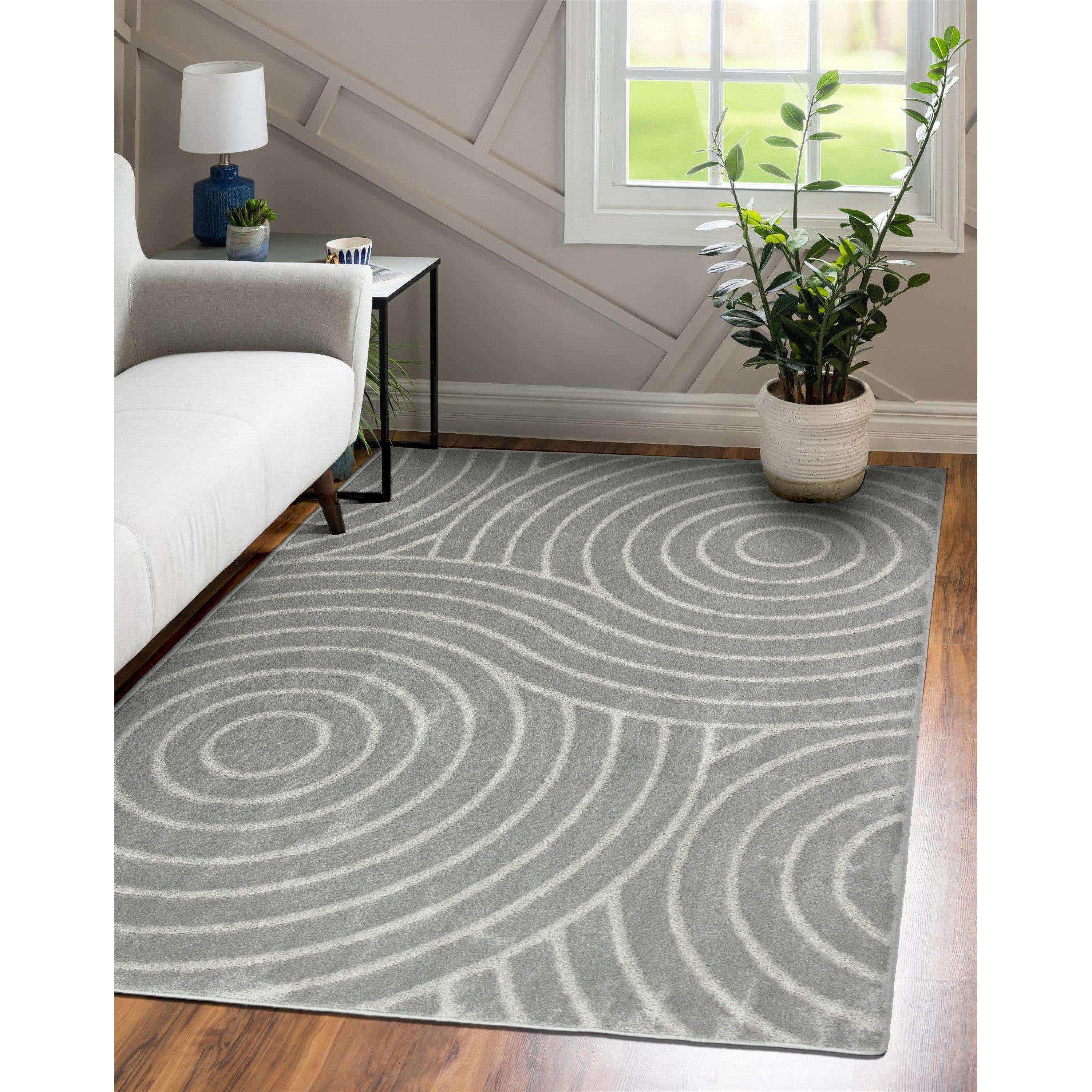 Grey - Arthouse - Rhythm Sculpt Grey 160 x 230cm Rug - 6