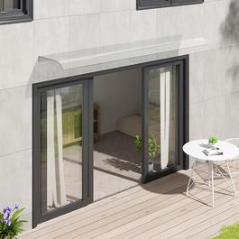 Breeins 1.6m Transparent Window Door Awning Canopy
