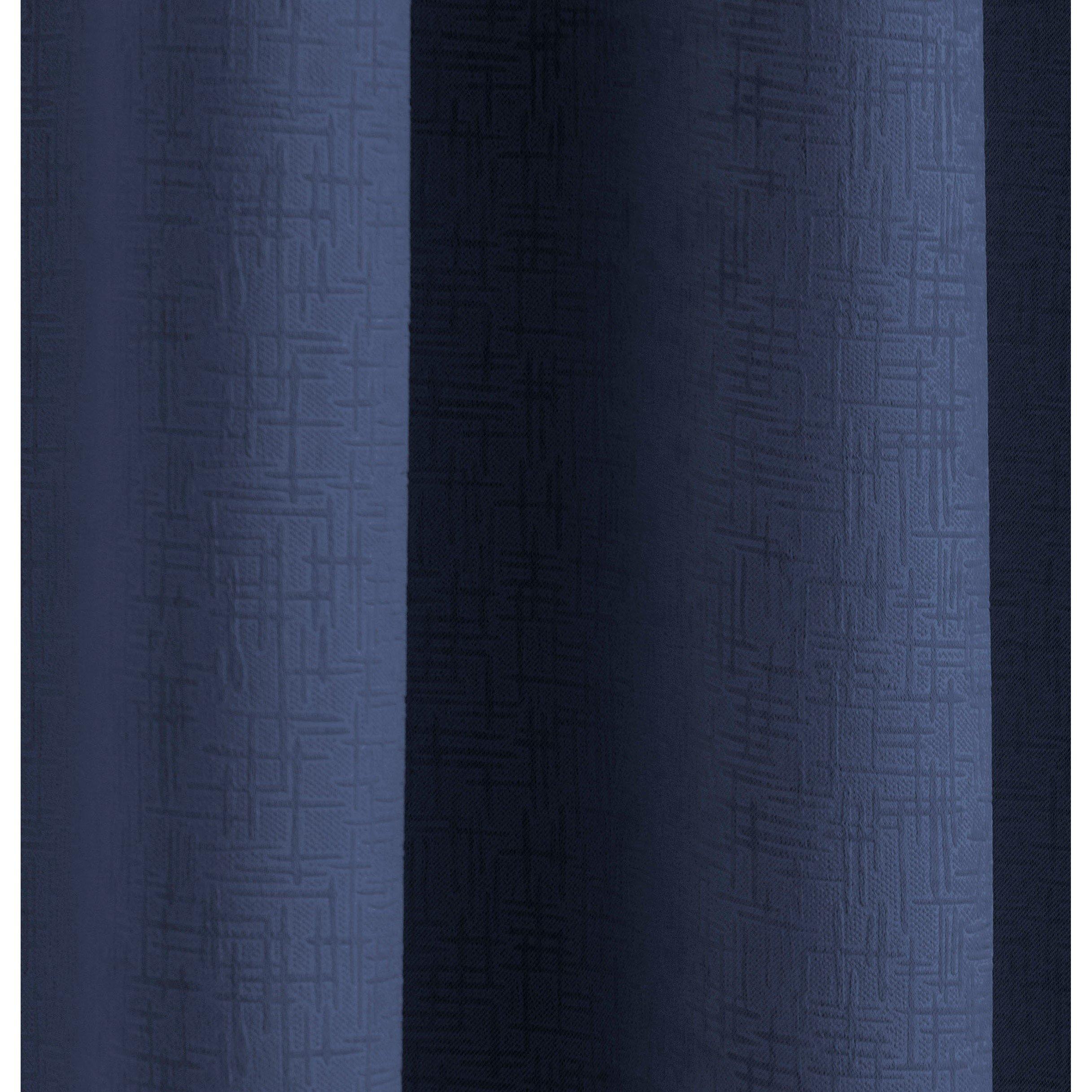 Navy - Enhanced Living - Vogue Navy Thermal Room Darkening Curtains Eyelet - 3