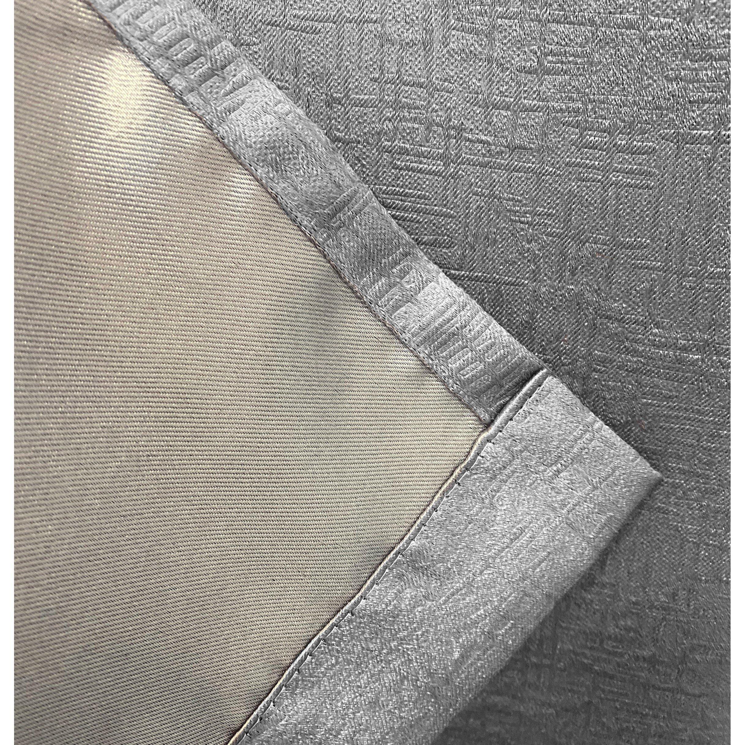 Grey - Enhanced Living - Vogue Grey Thermal Room Darkening Curtains Eyelet - 4