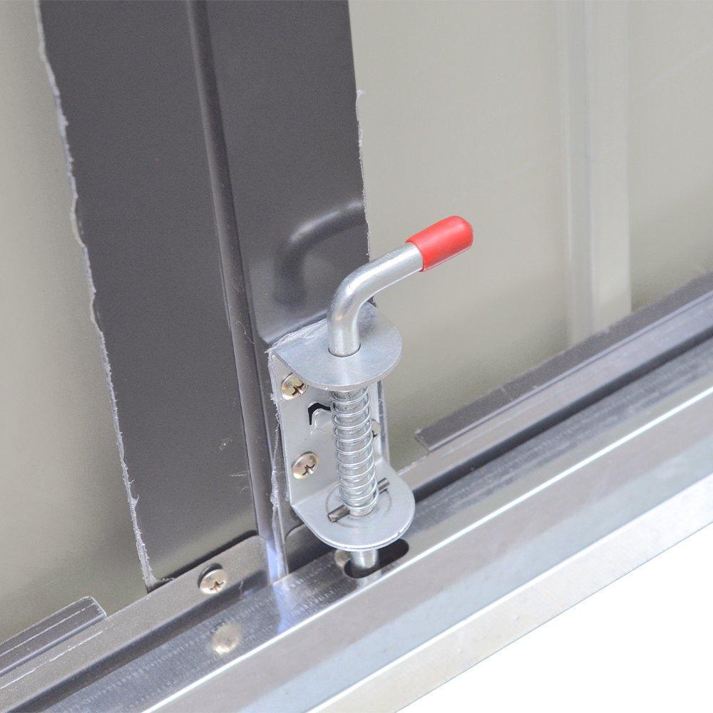 Grey - Breeins - Steel Trash Can Bike Storage Shed Grey - 10