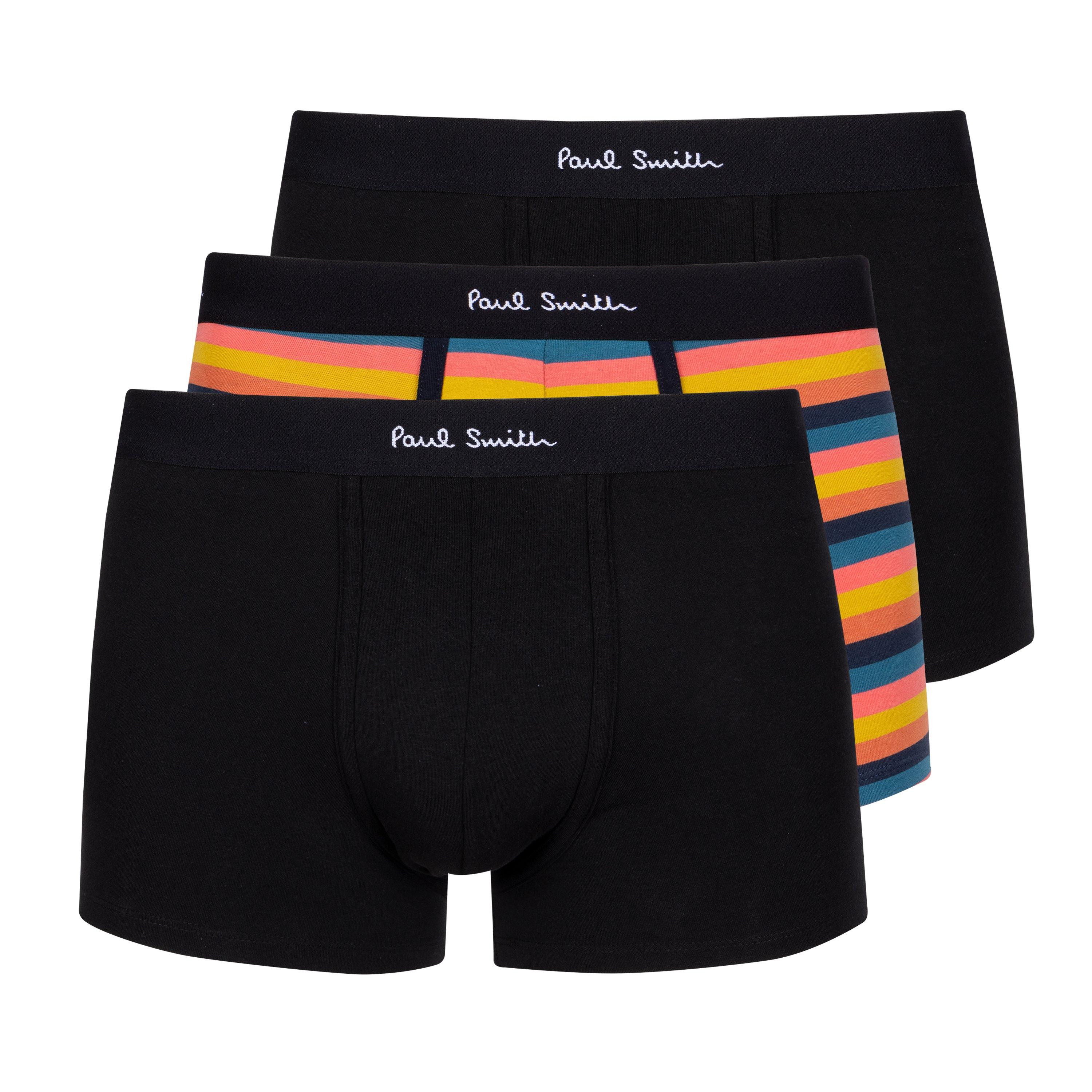 Paul Smith Men's 3-Pack Boxer Briefs - Blk//Blk - Small