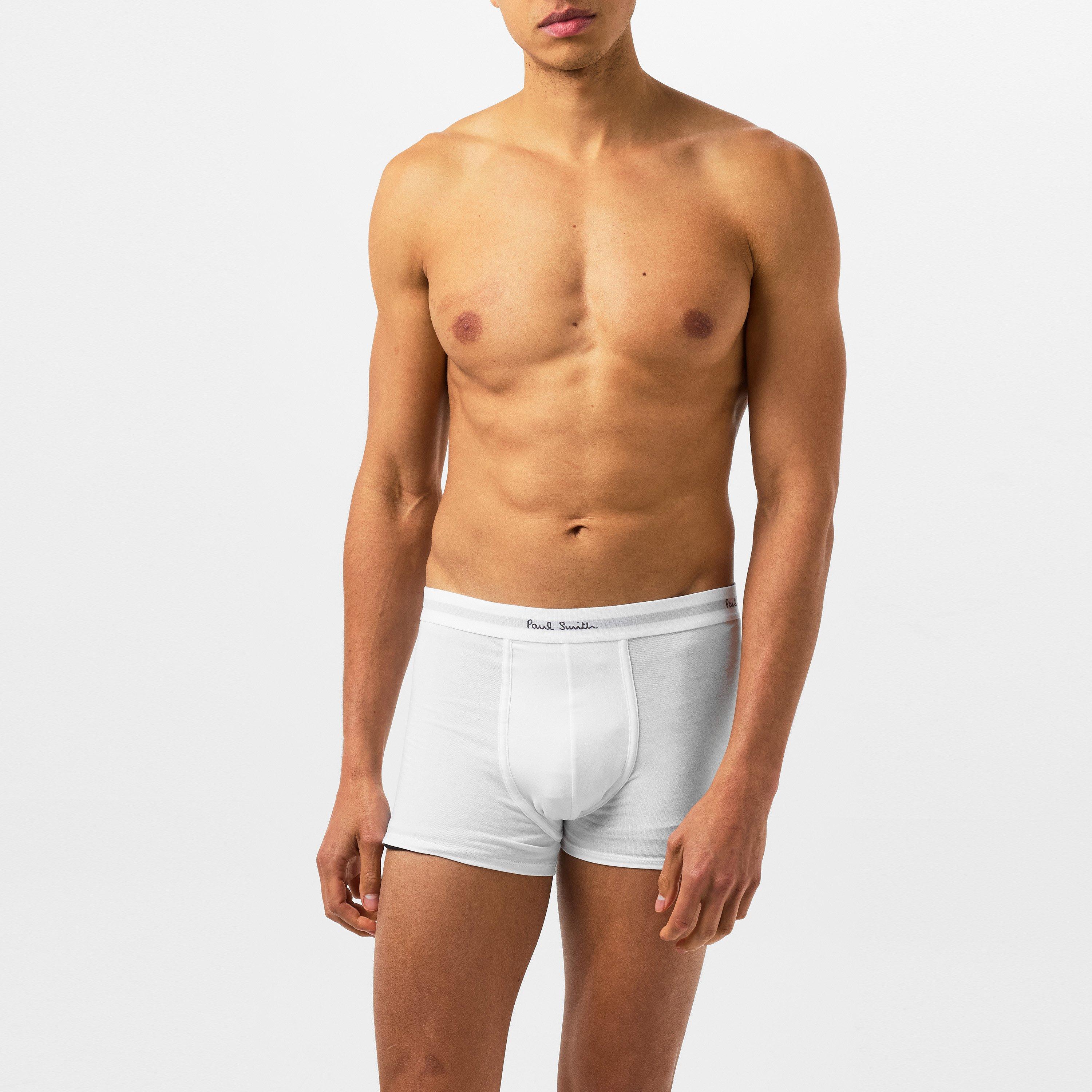 Negro/Blanco/Gris 1A - Paul Smith - Mens 3-Pack Classic Trunks - 4
