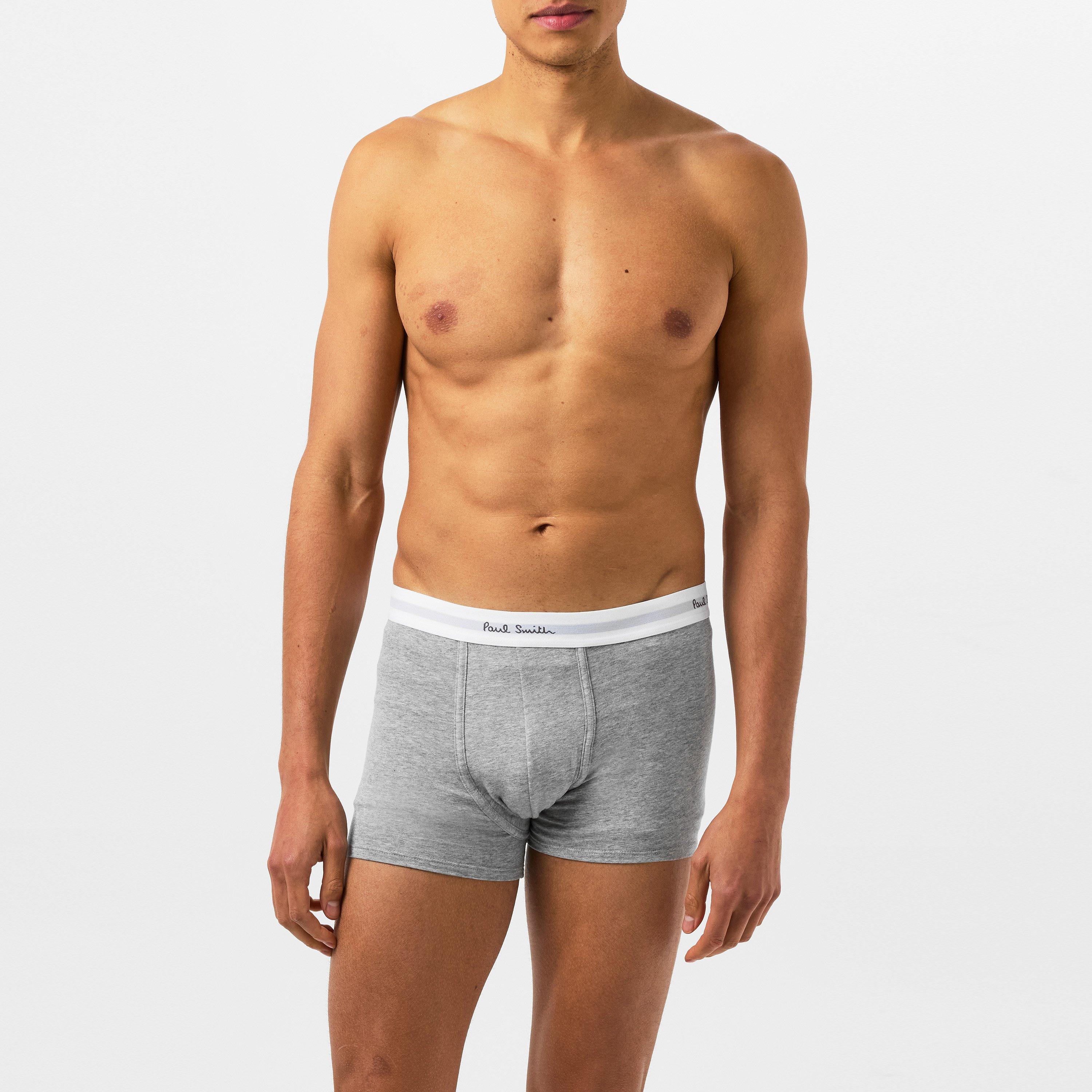 Negro/Blanco/Gris 1A - Paul Smith - Mens 3-Pack Classic Trunks - 5