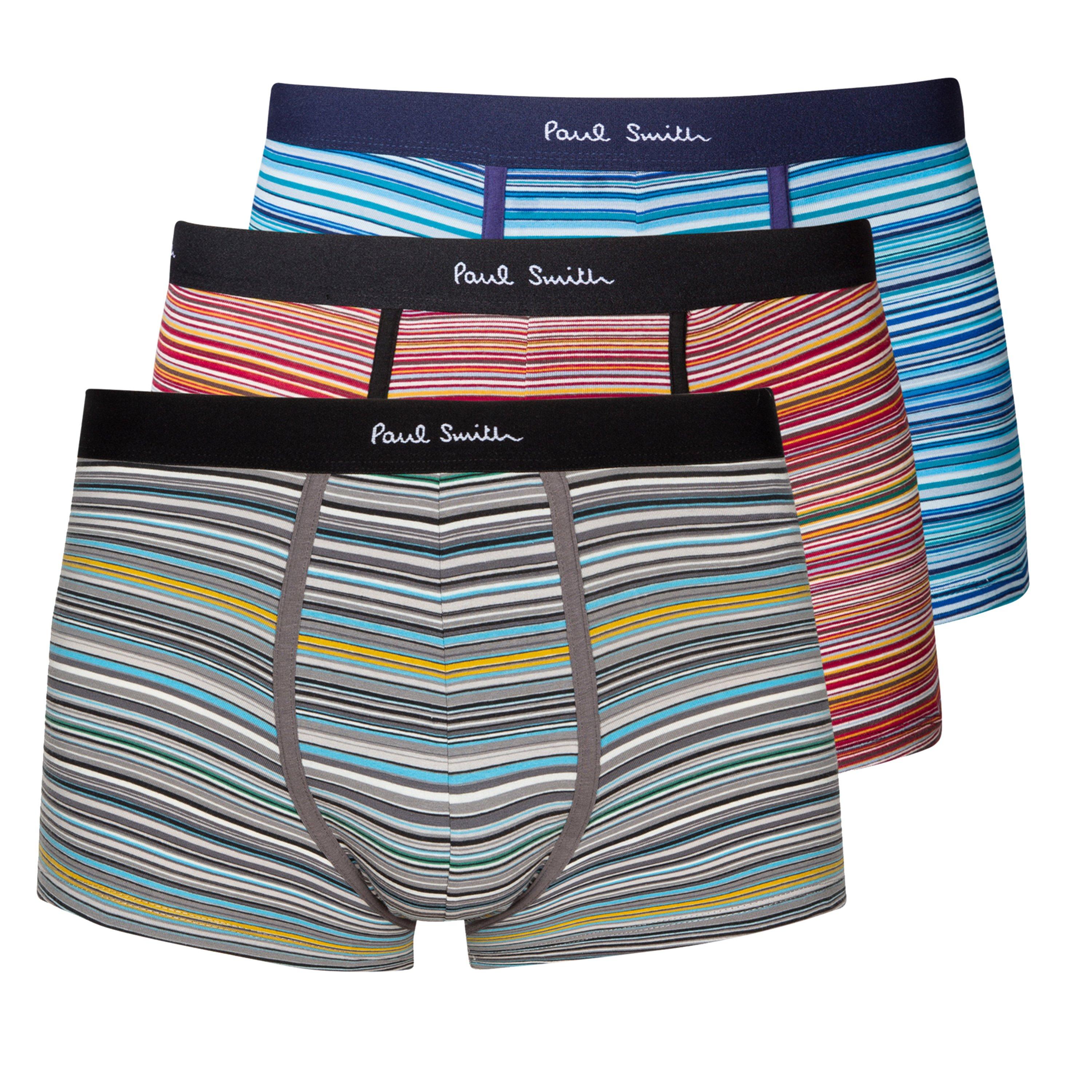 Paul Smith Men's 3-Pack Boxer Briefs - stripe 1A - Small