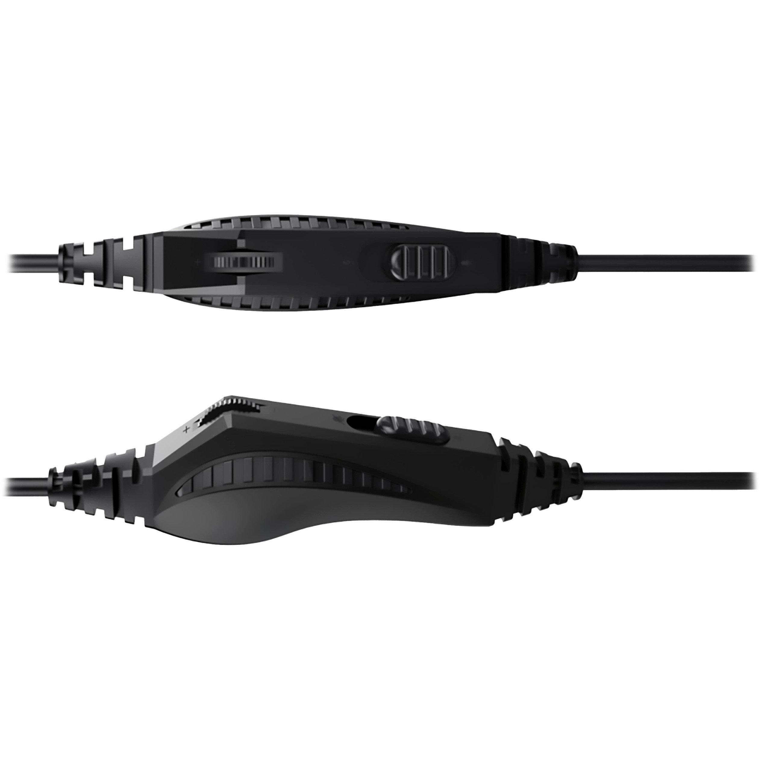 Black - Subsonic - Spectra LED Gaming Headset For PS5 Xbox PC Switch - 8