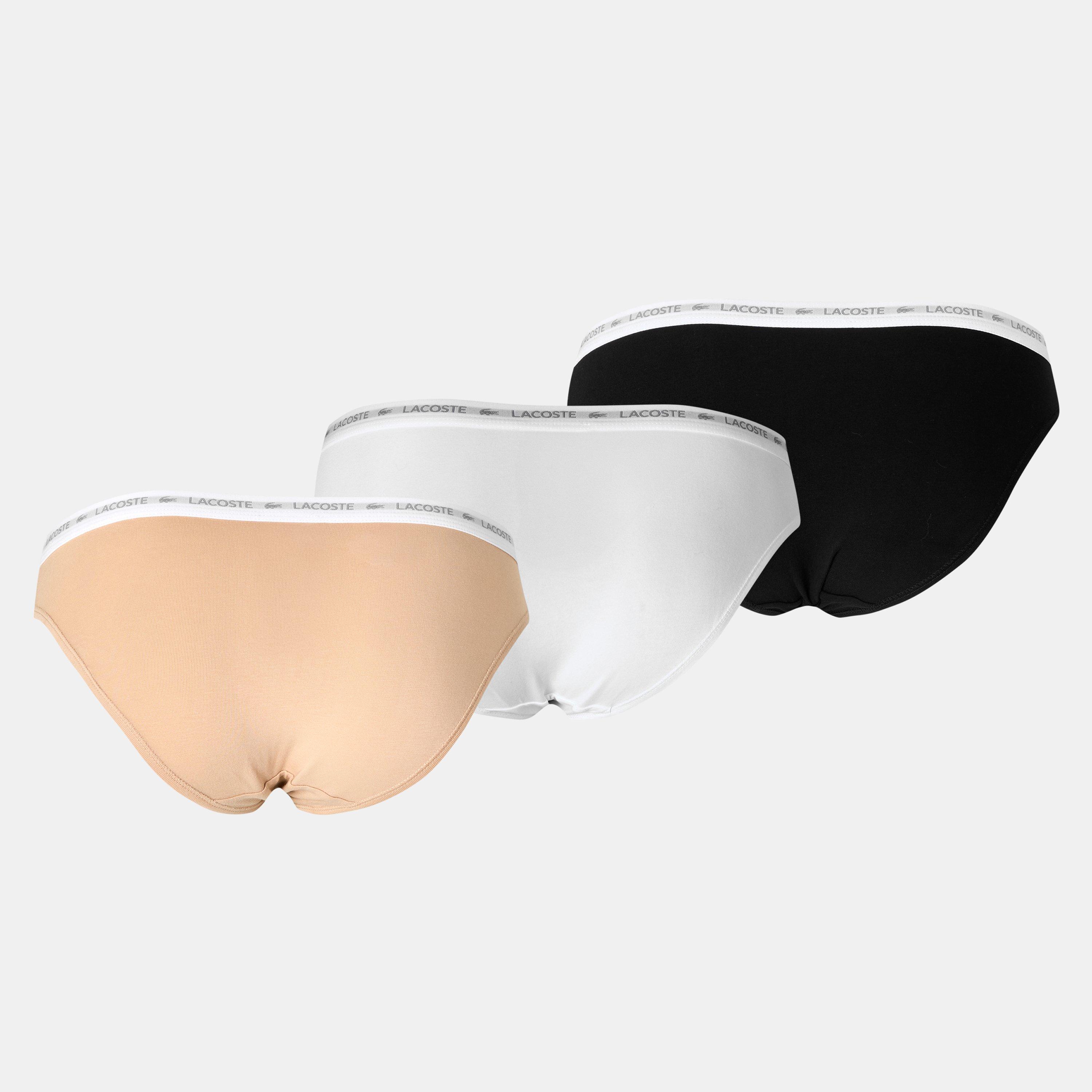 Biscuit/Wht/Blk - Lacoste - Pack Briefs - 2