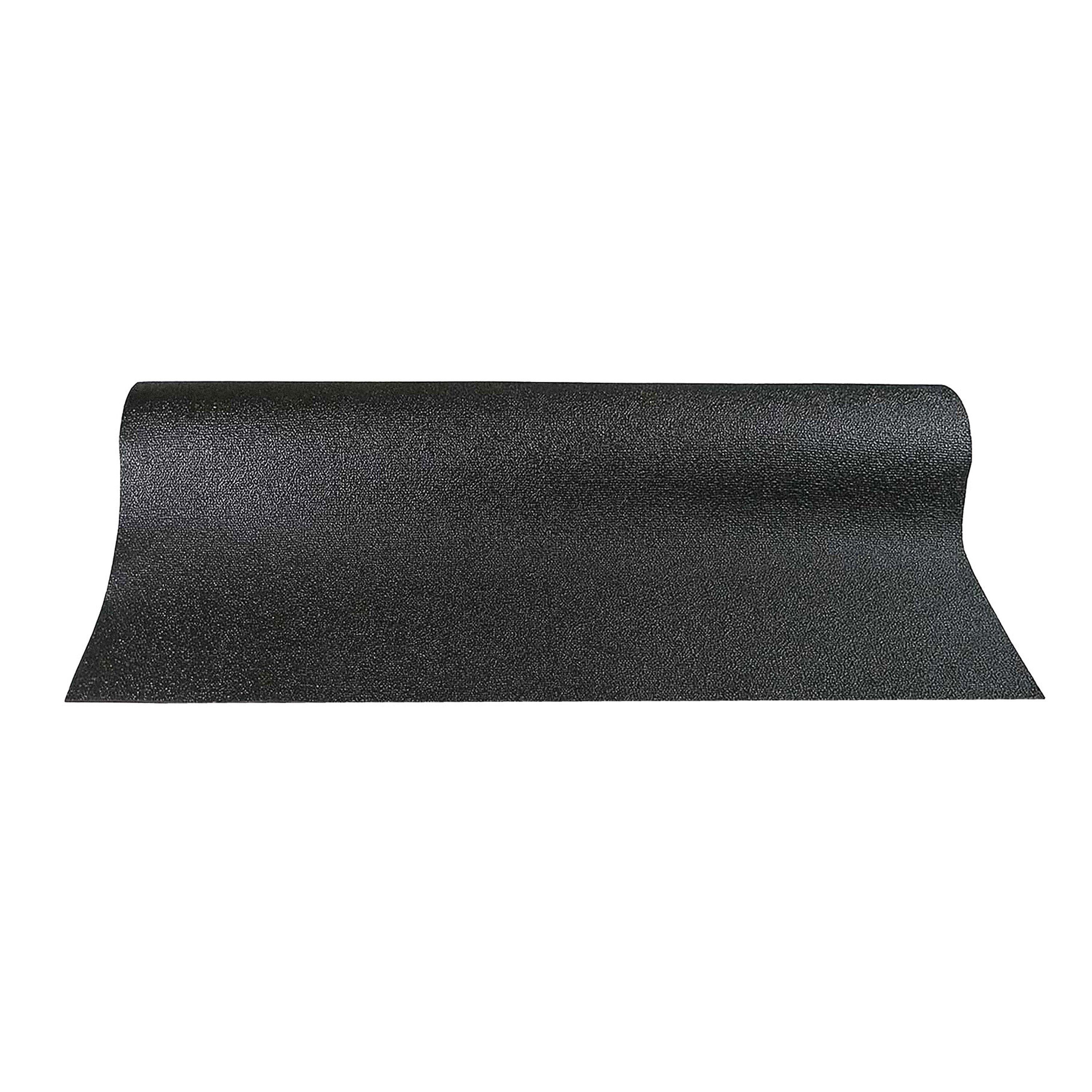 Black - Fitness-Mad - Exercise Machine Mat - 2m / 2.5m x 100cm - 2
