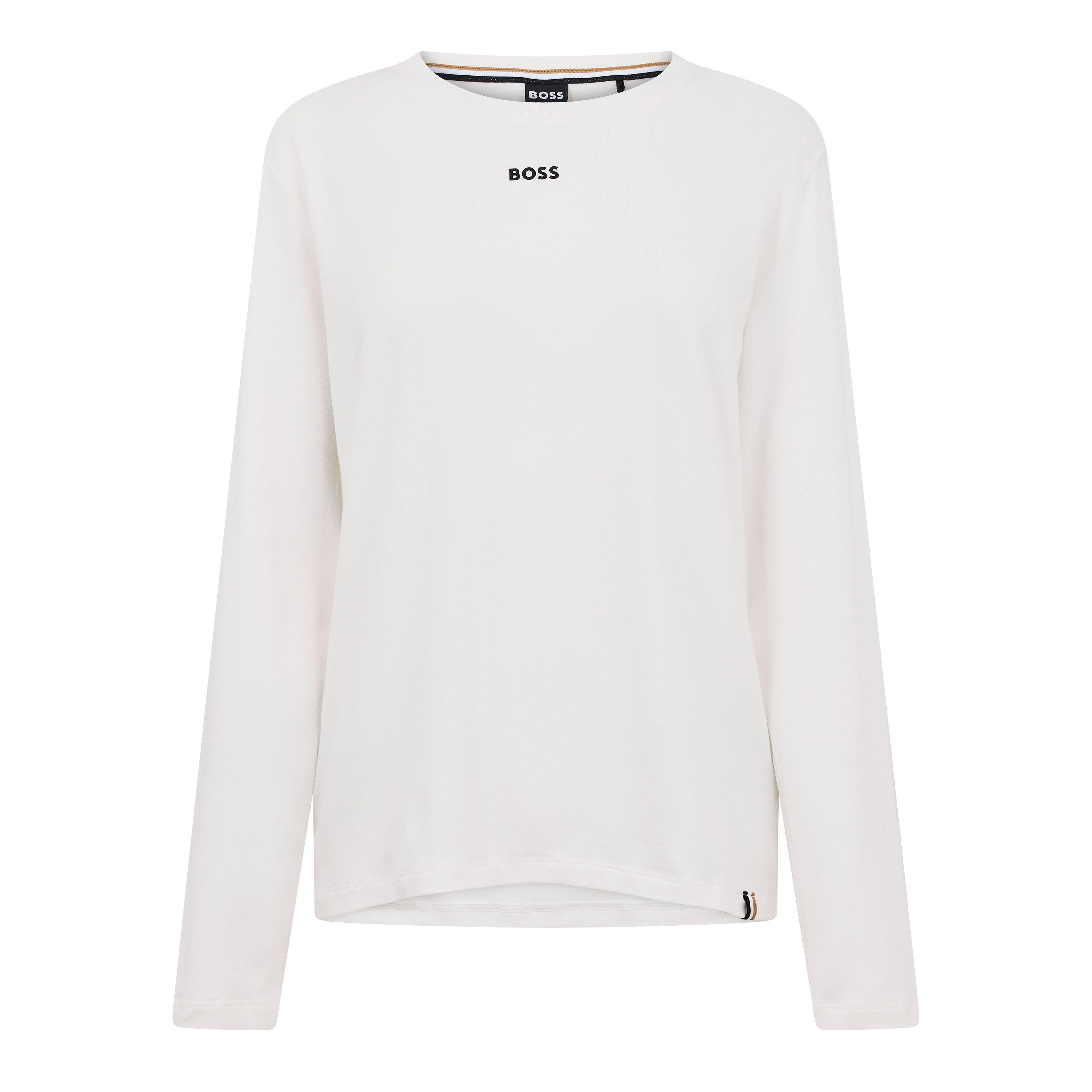Boss Women's Ci Shirt Long Sleeve Pyjama Set - Open White - 10 (M)