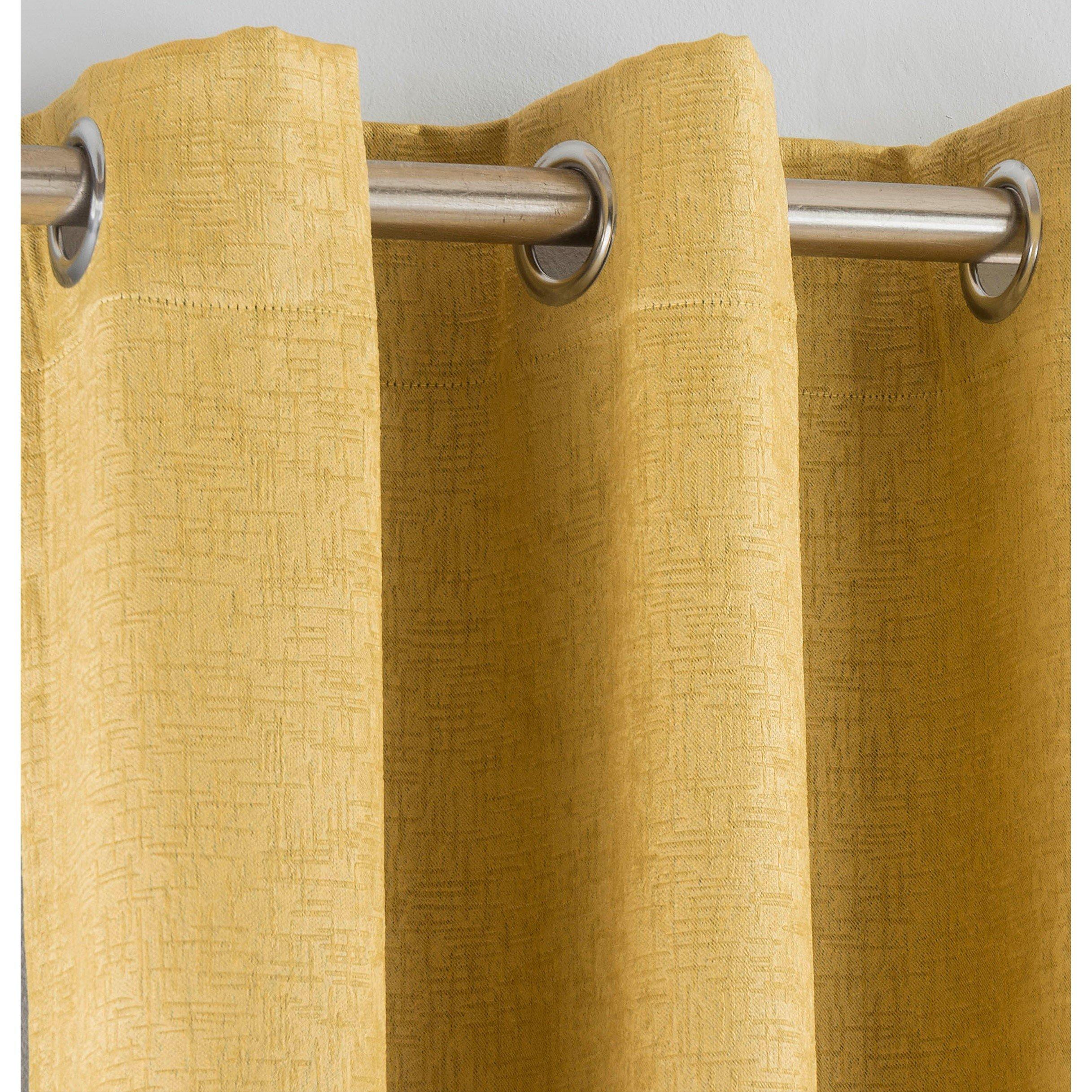 Ochre - Enhanced Living - Vogue Ochre Thermal Room Darkening Curtains Eyelet - 2