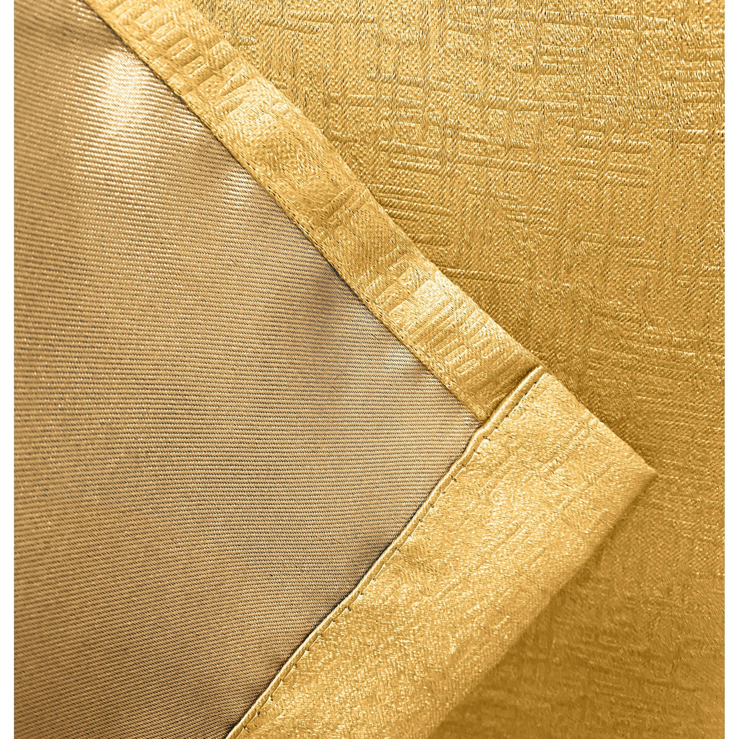 Ochre - Enhanced Living - Vogue Ochre Thermal Room Darkening Curtains Eyelet - 4