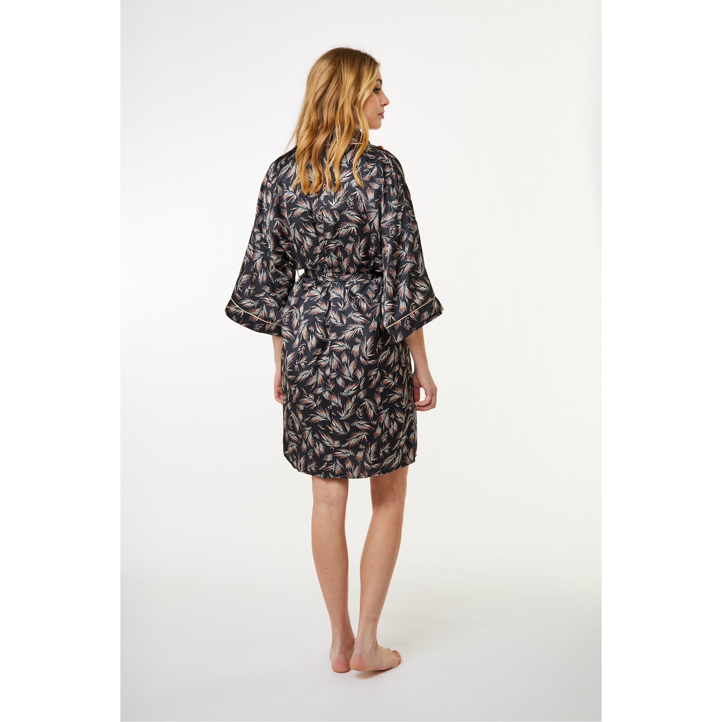 Black - CCDK - Women's Kimono Dressing Gown - 4