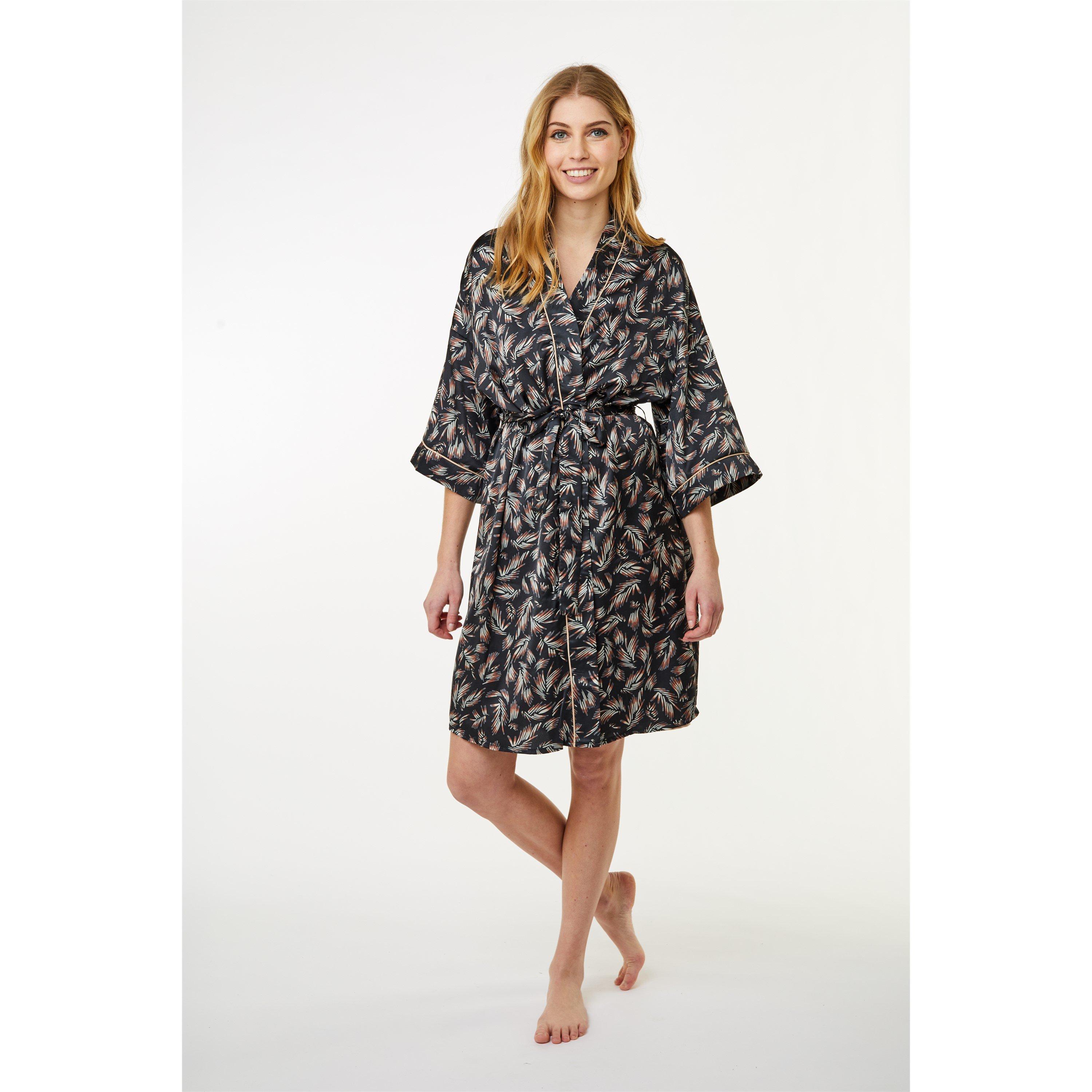 Black - CCDK - Women's Kimono Dressing Gown - 6