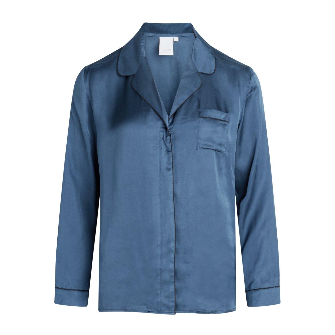 Ccdk Women's Pyjama Long Sleeve Top - Ensign Blue - 8 (XS)