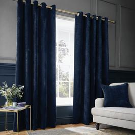 Hyperion Selene Luxury Chenille Weighted Eyelet Curtains