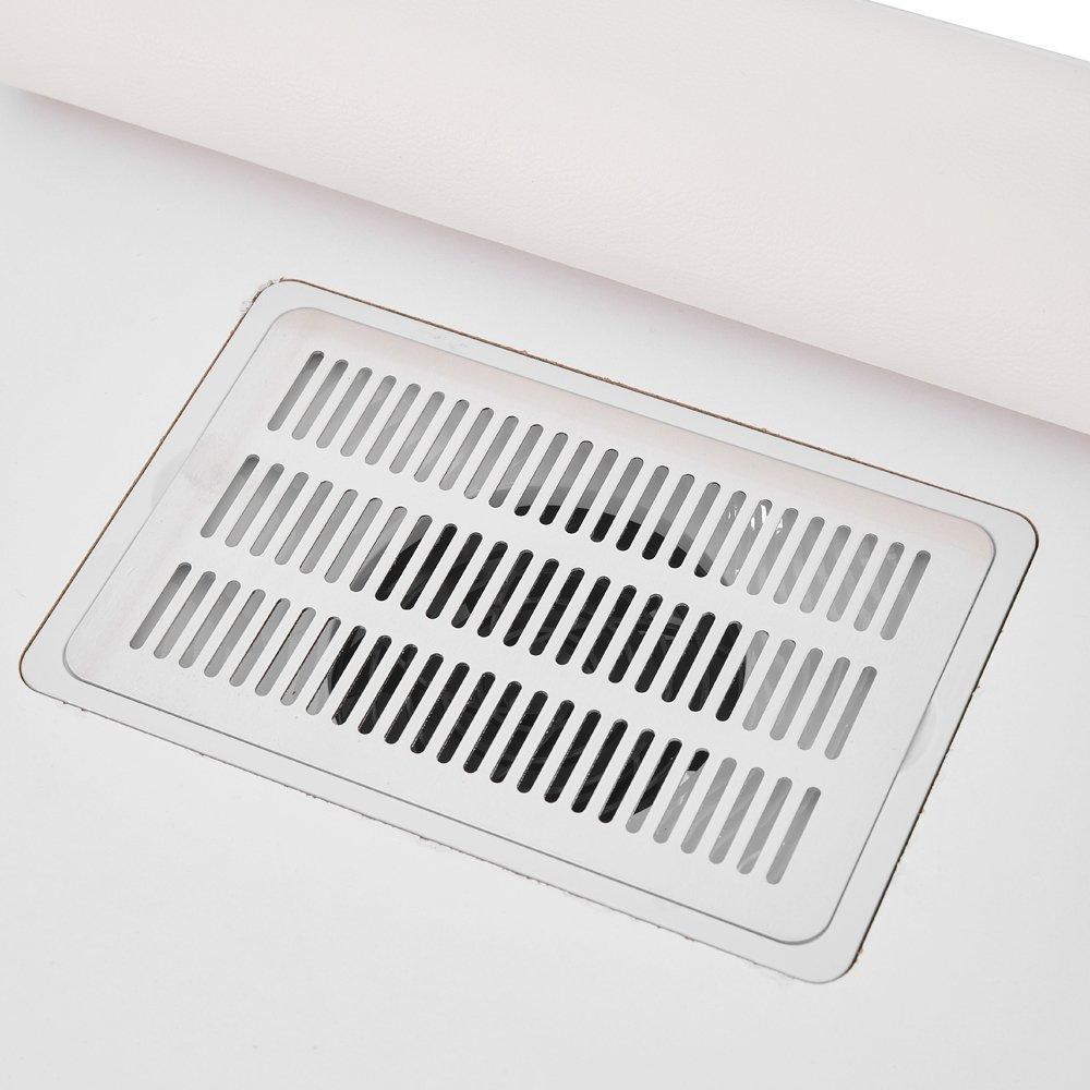 White - SHEONLY - Nail Table with Dust Collector and Wrist Cushion - 11