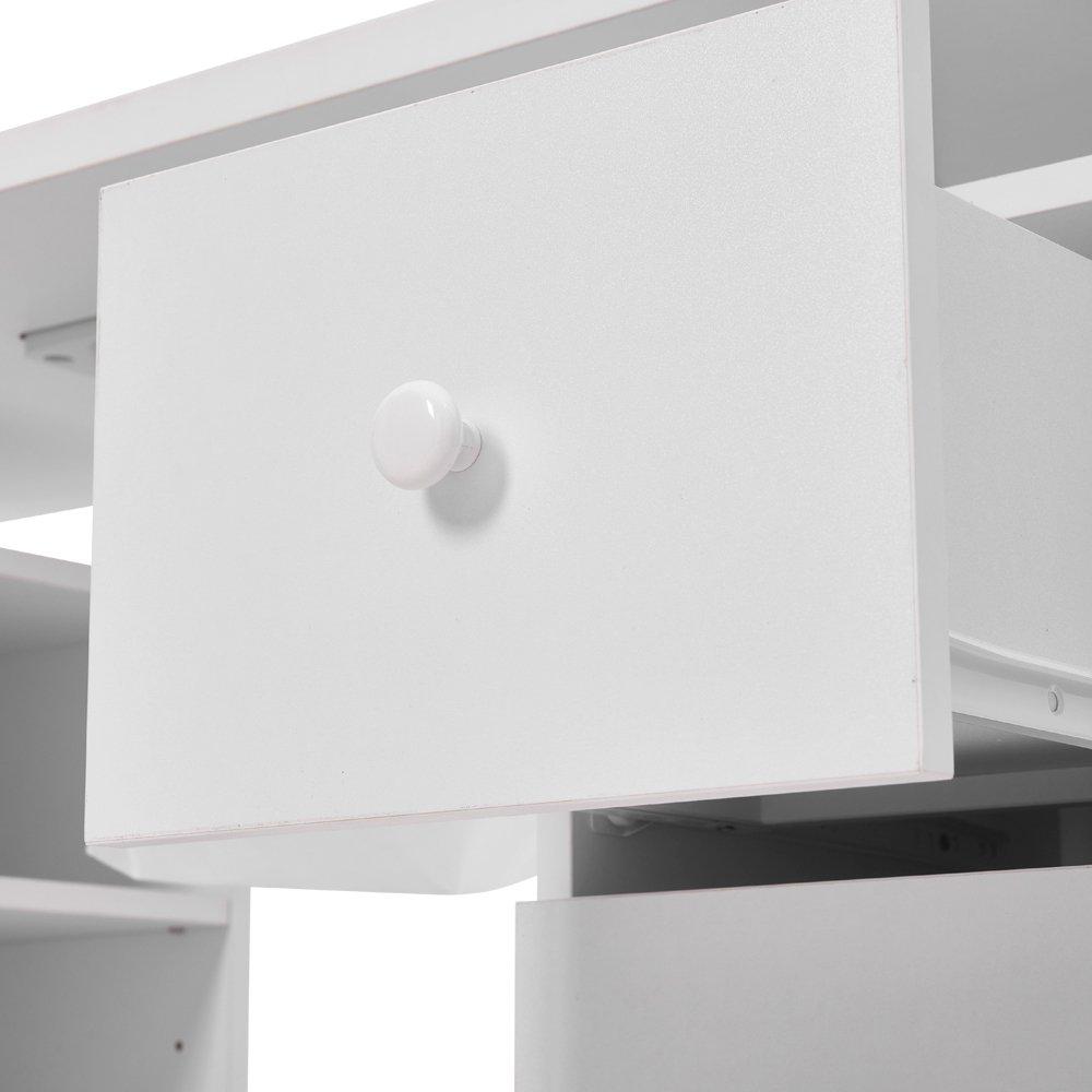 White - SHEONLY - Nail Table with Dust Collector and Wrist Cushion - 8