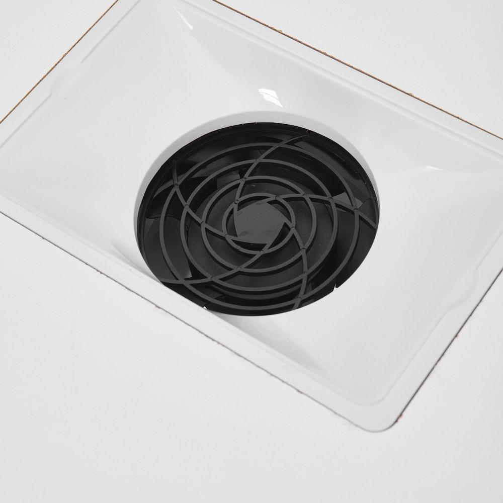 White - SHEONLY - Nail Table with Dust Collector and Wrist Cushion - 9