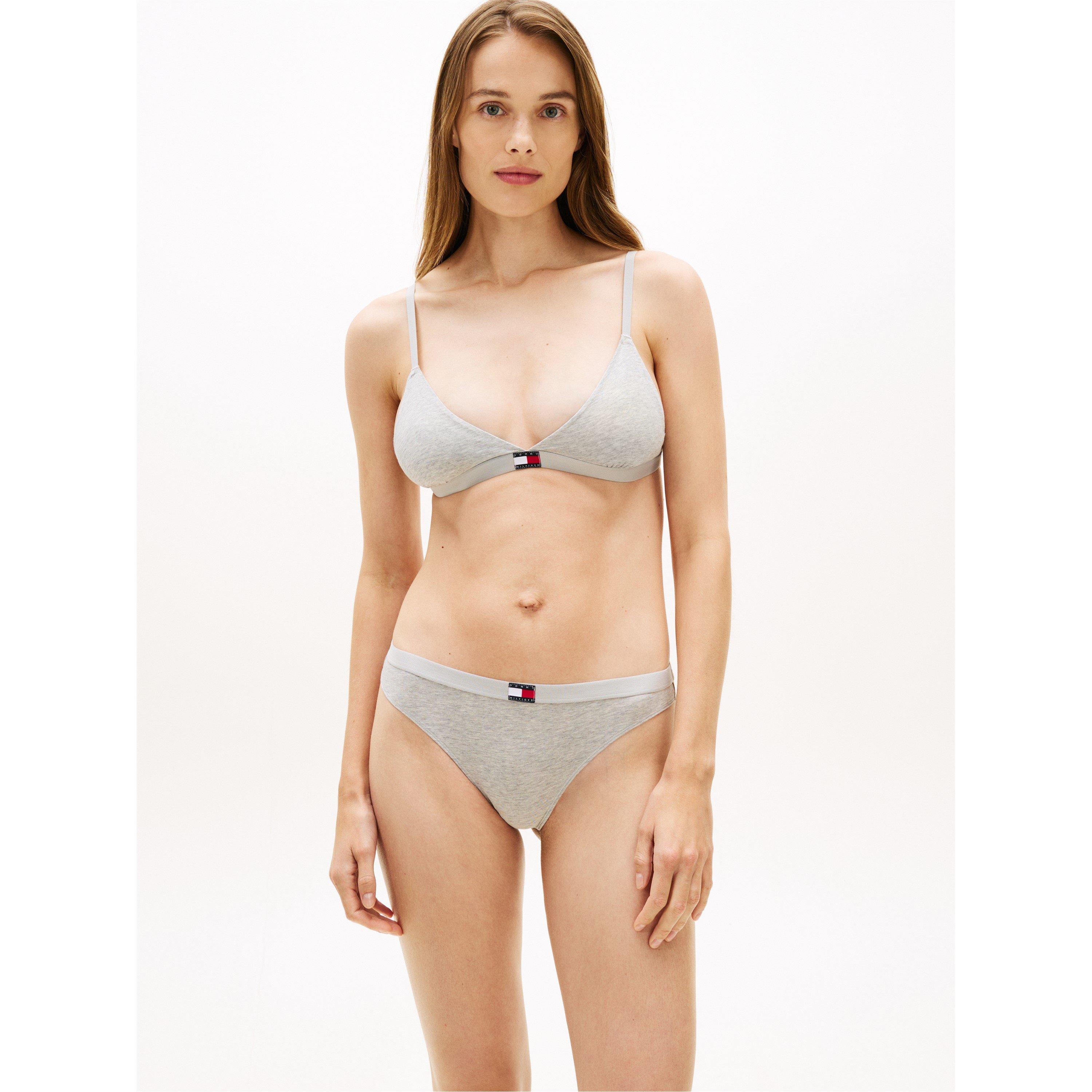 Grijs/Zwart/Wit - Tommy Hilfiger - Women's Non Wired Triangle Bralette - 2