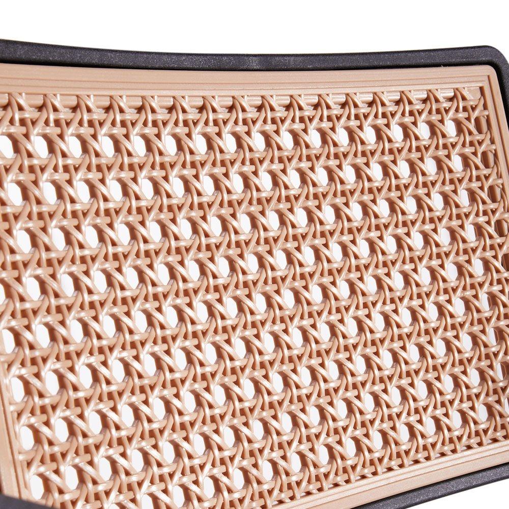 Black - Kabinet UK - 4 Set Pseudo-rattan PP Dining Chair - 8