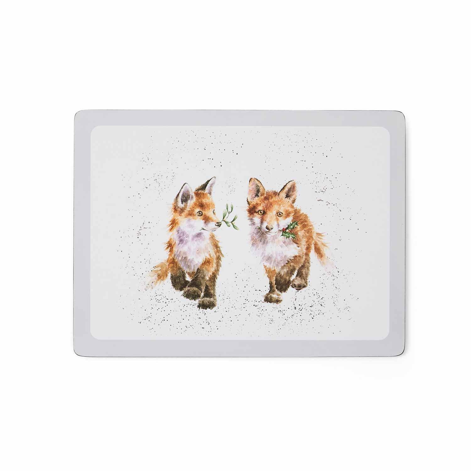 Neutral - Royal Worcester Wrendale - Wrendale Designs Set of 4 Christmas Placemats - 4