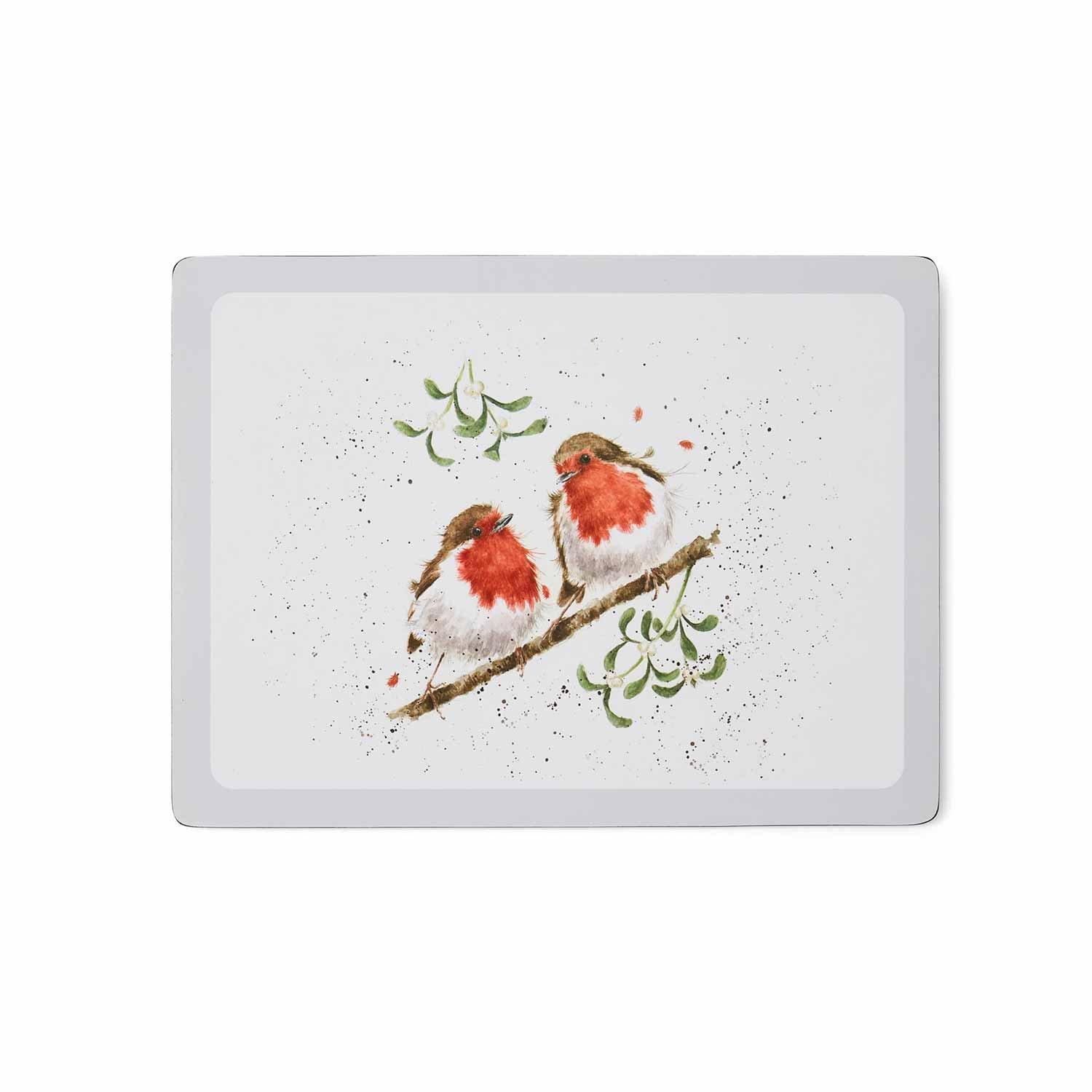 Neutral - Royal Worcester Wrendale - Wrendale Designs Set of 4 Christmas Placemats - 5