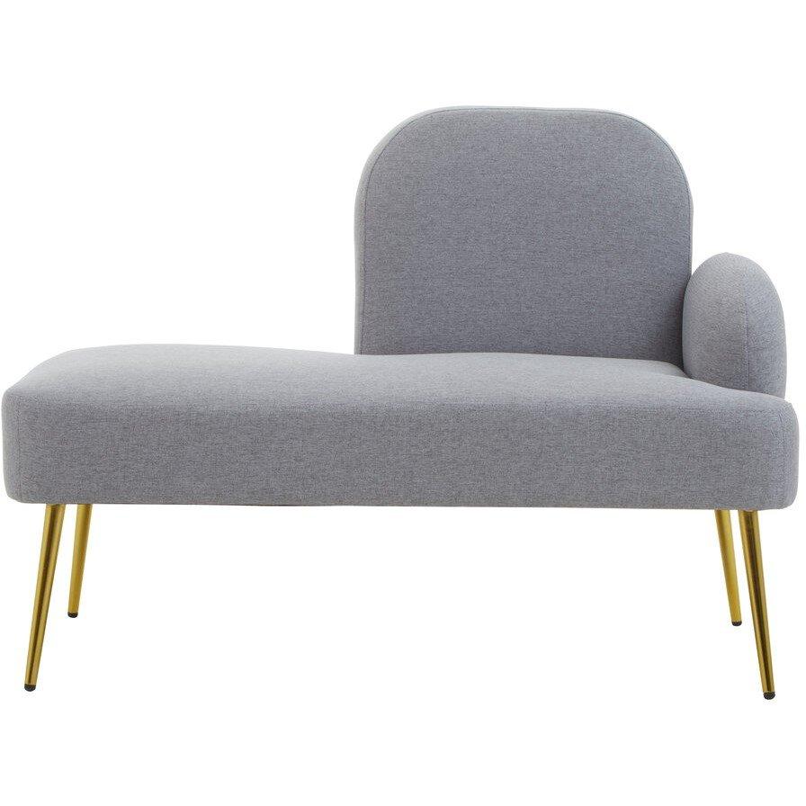 Interiors By Premier  Heather Right Hand Chaise Loungue Grey