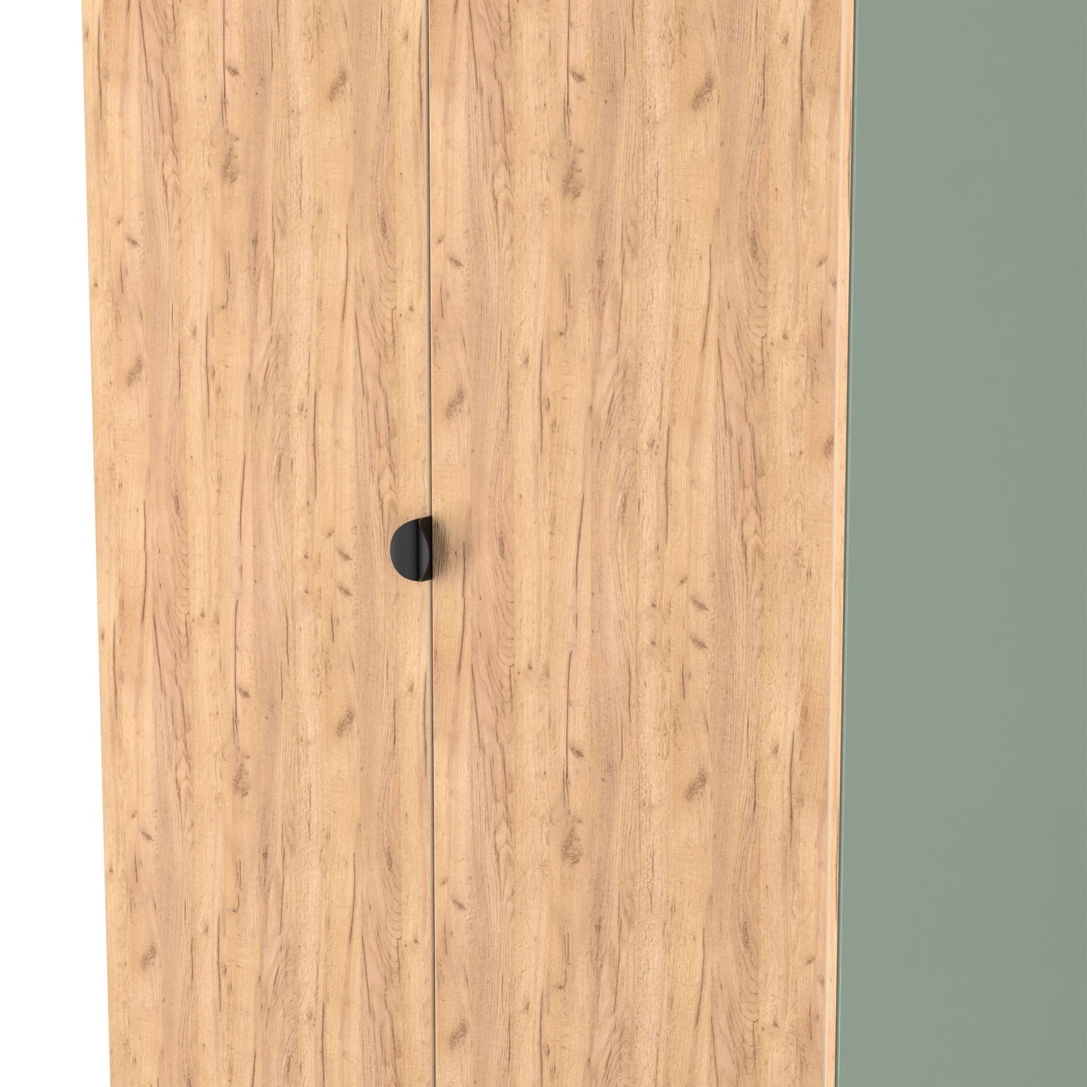 Craft Oak & Ree - Welcome Furniture - Solomon 2 Drawer Double Wardrobe - 4