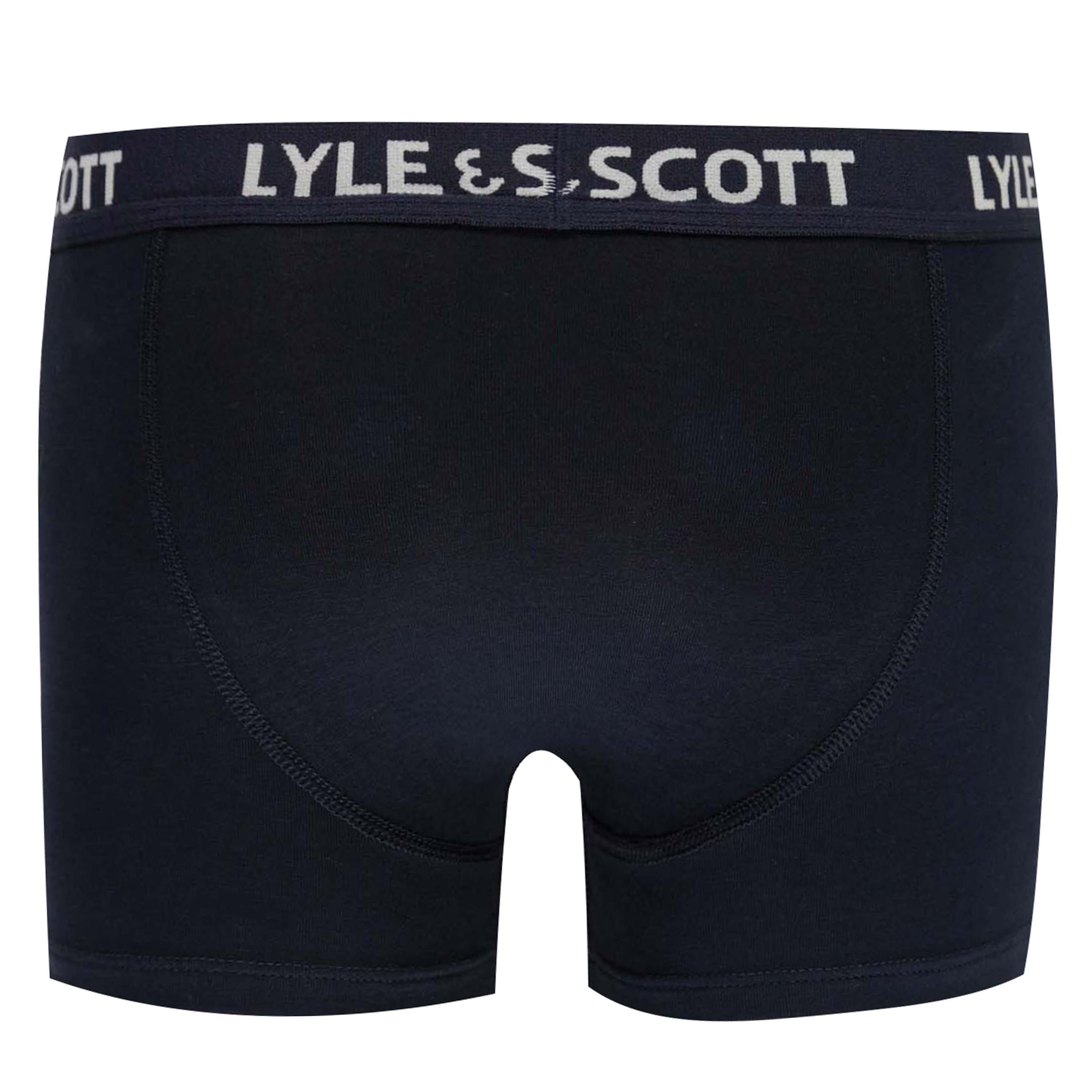 Marine/Weiß/Grau - Lyle and Scott - 3 Pack Boxer Shorts - 8