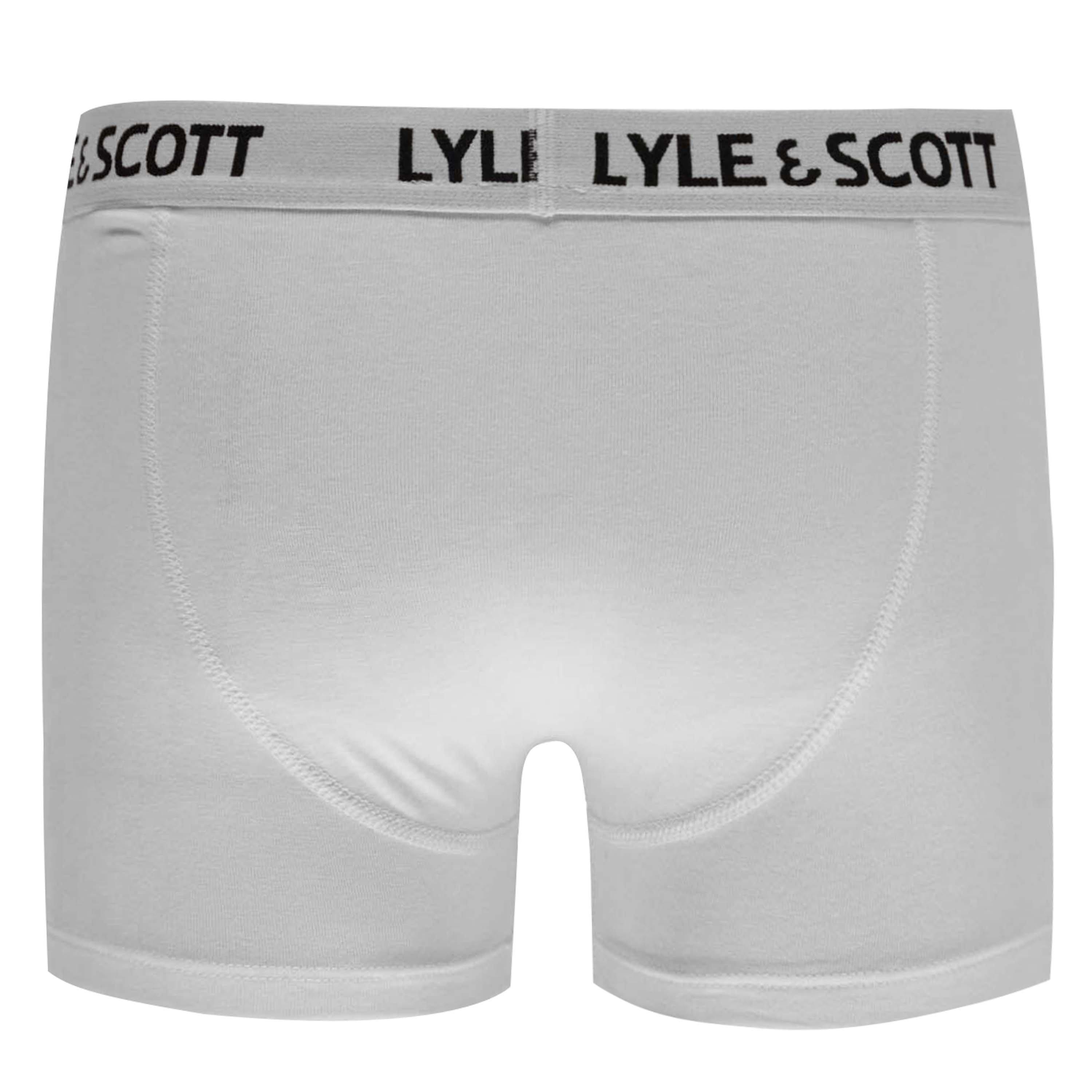 Marine/Weiß/Grau - Lyle and Scott - 3 Pack Boxer Shorts - 9