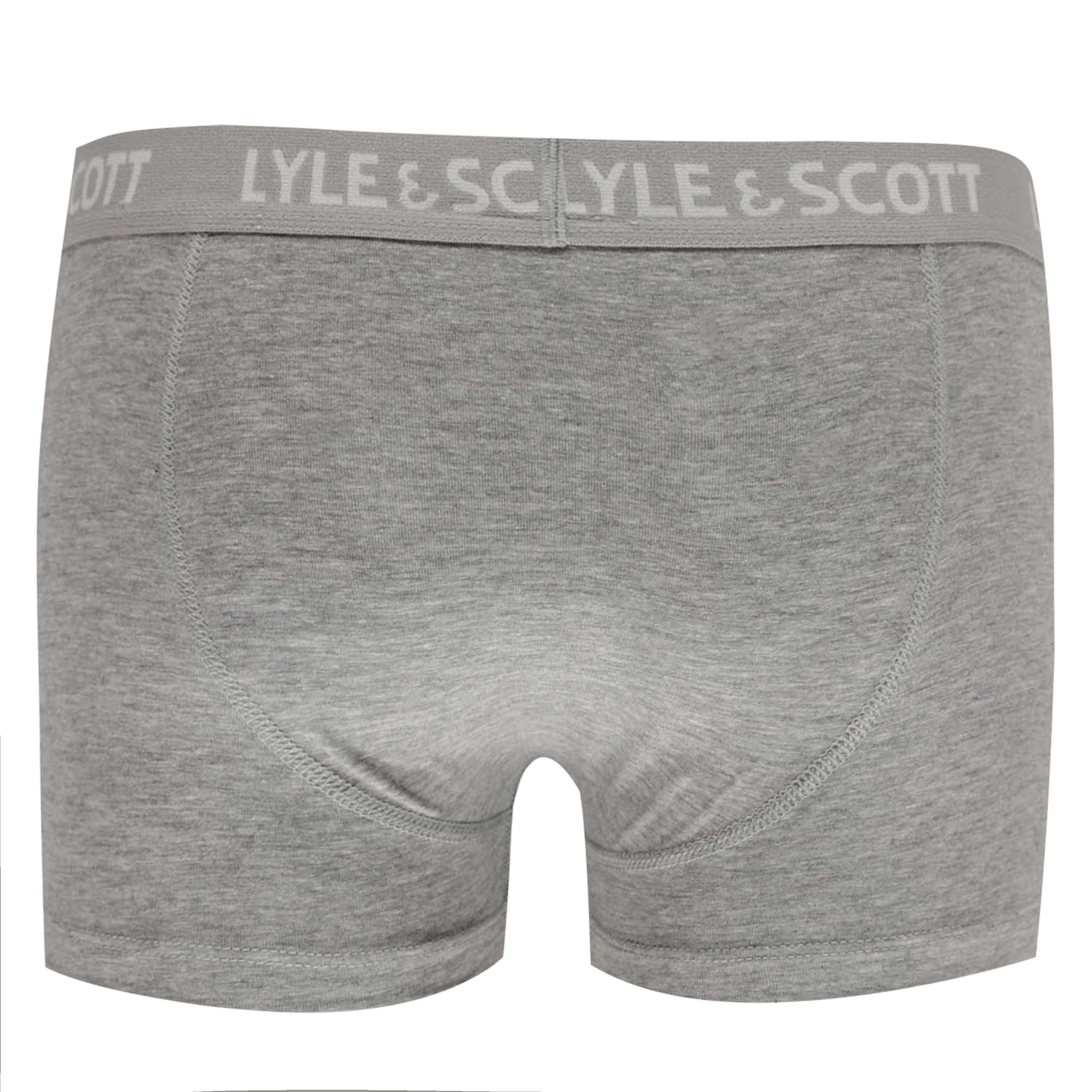 Marine/Weiß/Grau - Lyle and Scott - 3 Pack Boxer Shorts - 10