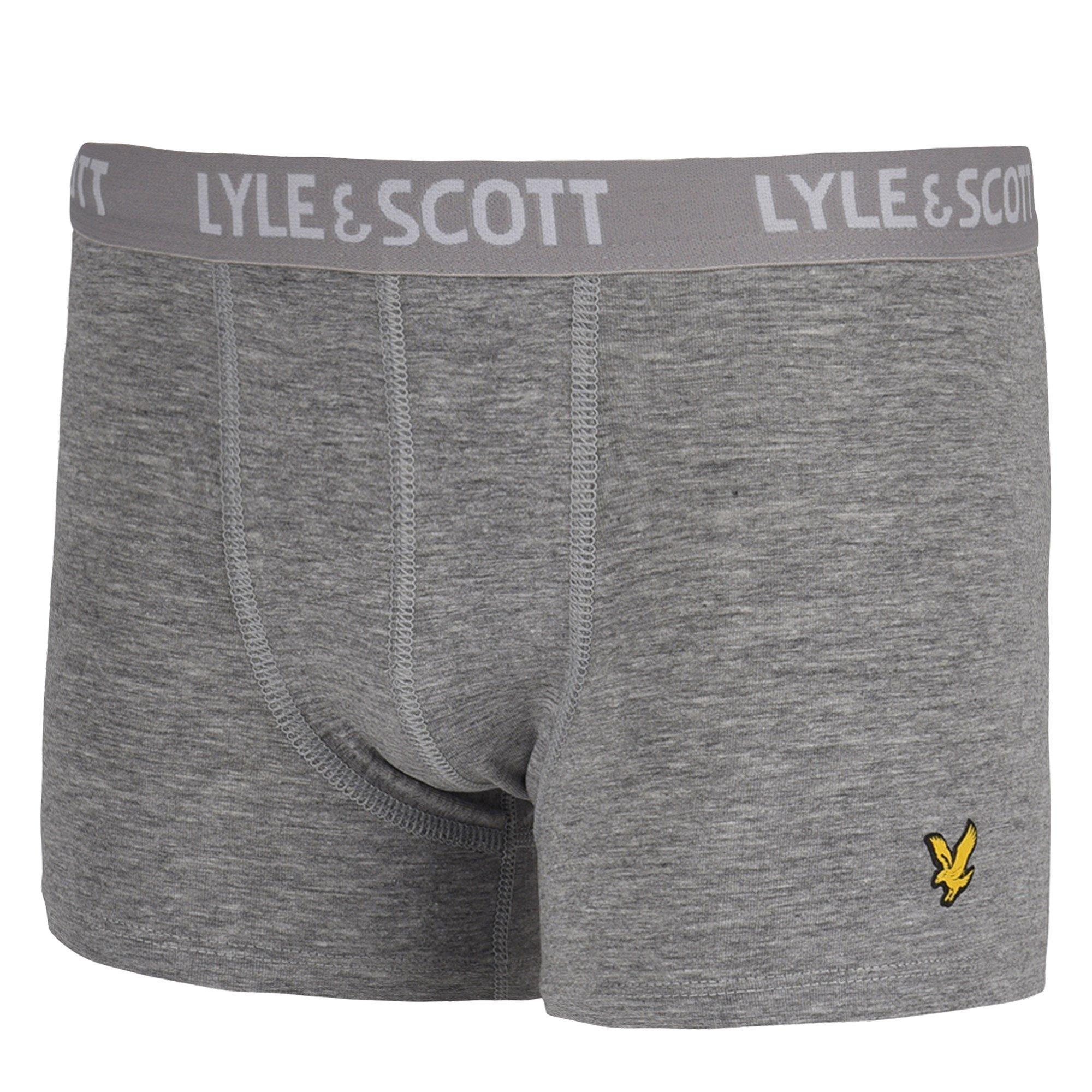Marine/Weiß/Grau - Lyle and Scott - 3 Pack Boxer Shorts - 4