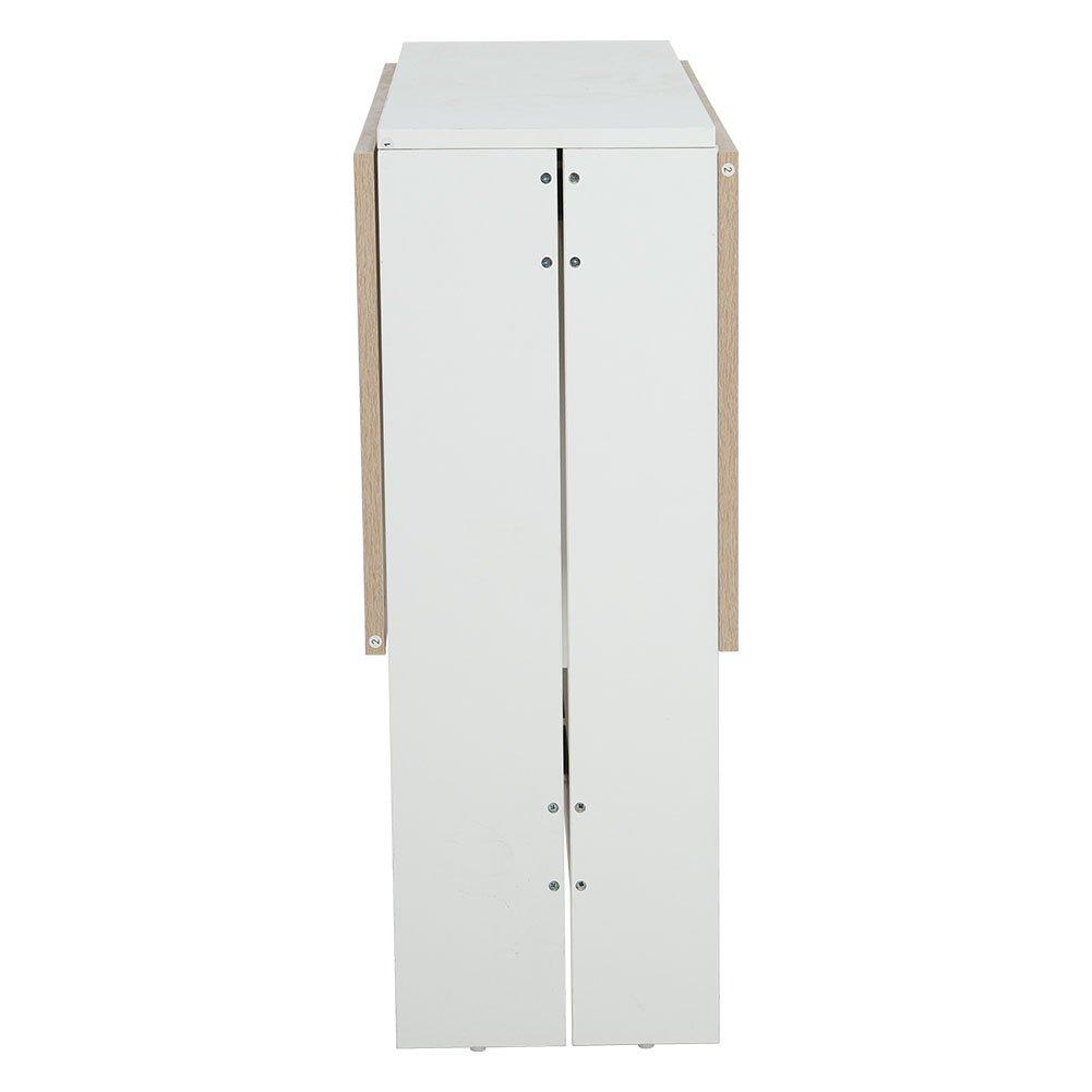 Brown - Kabinet UK - Folding Modern Drop Leaf Dining Table - 6