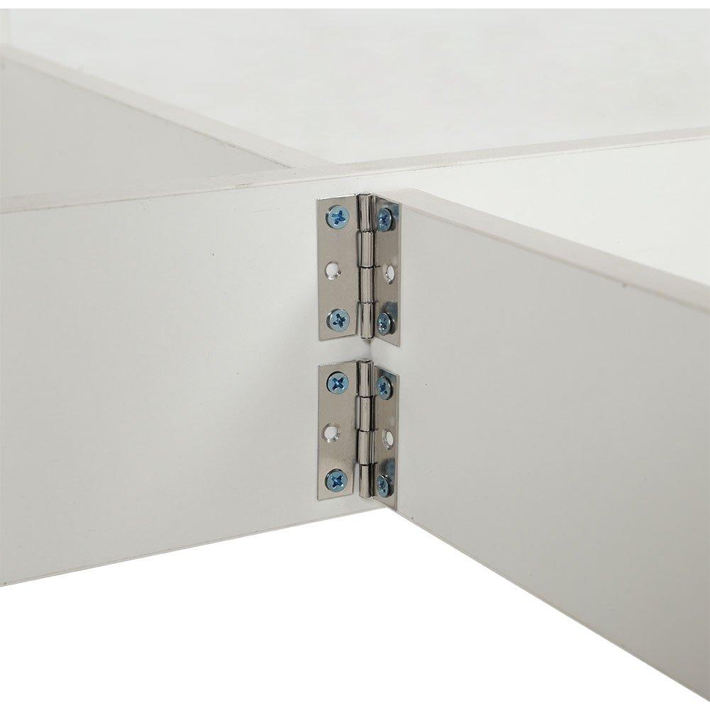 Brown - Kabinet UK - Folding Modern Drop Leaf Dining Table - 7