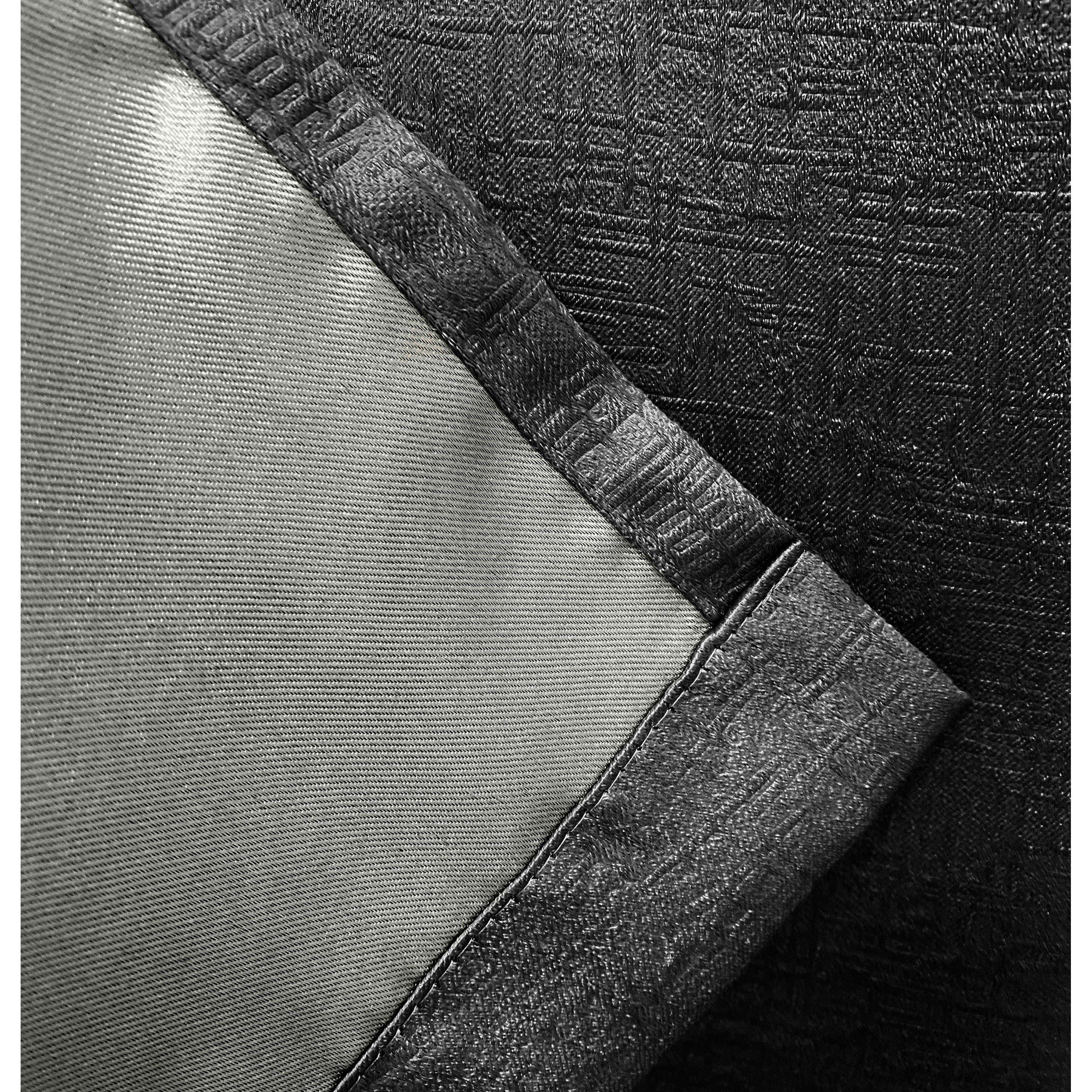 Black - Enhanced Living - Vogue Black Thermal Room Darkening Curtains Eyelet - 4