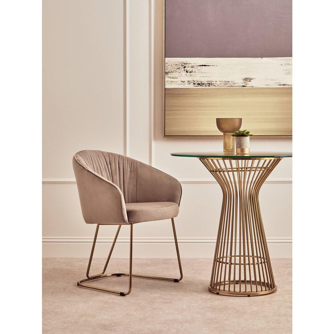 Brown - Interiors by Premier - Veneto Mink Velvet Dinner Chair - 2