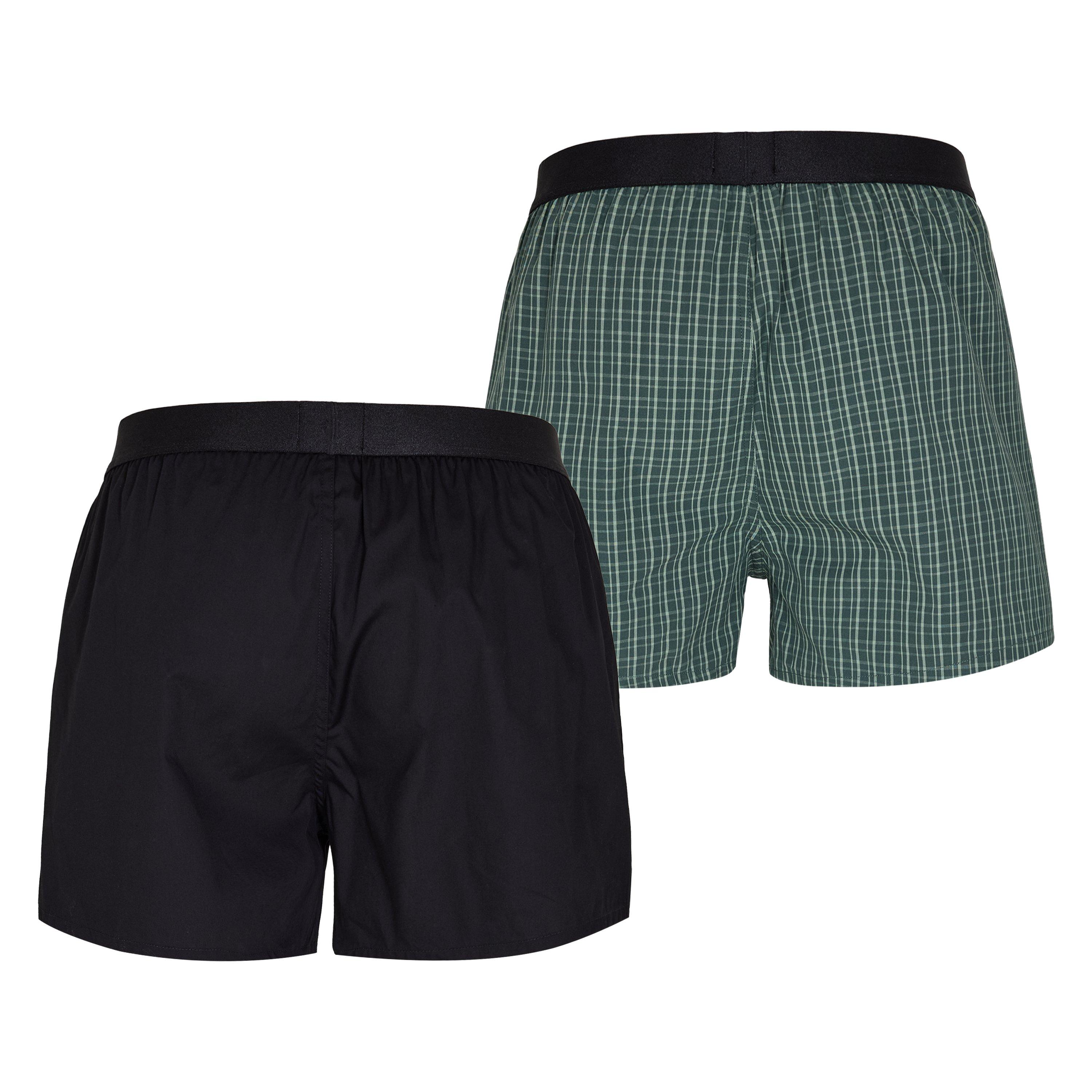 Green/Black 304 - Boss - Boss 2p Boxer Shorts Ew 10269540 01 - 2