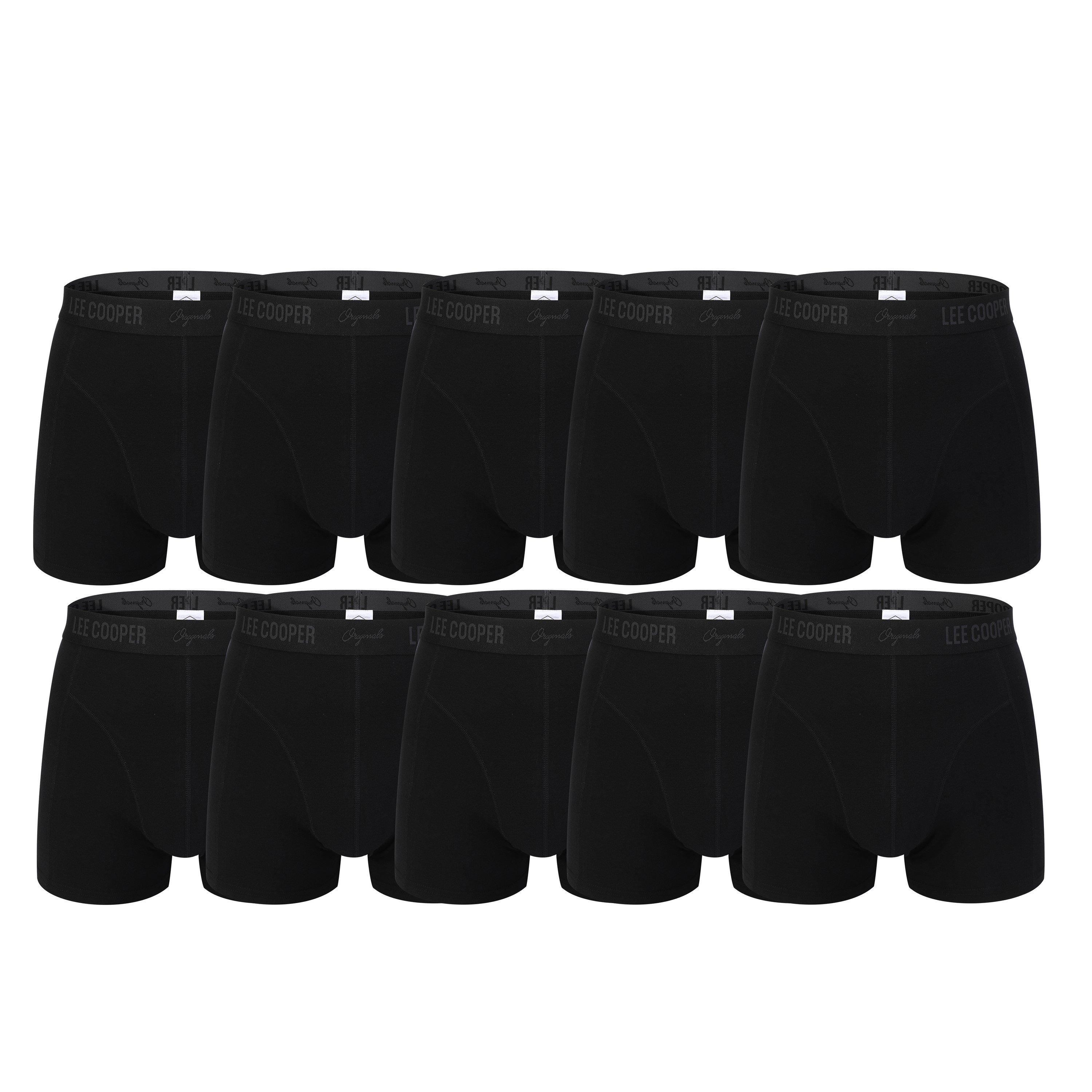 Black - Lee Cooper - Essential Boxer Trunk 10-Pack Mens - 1