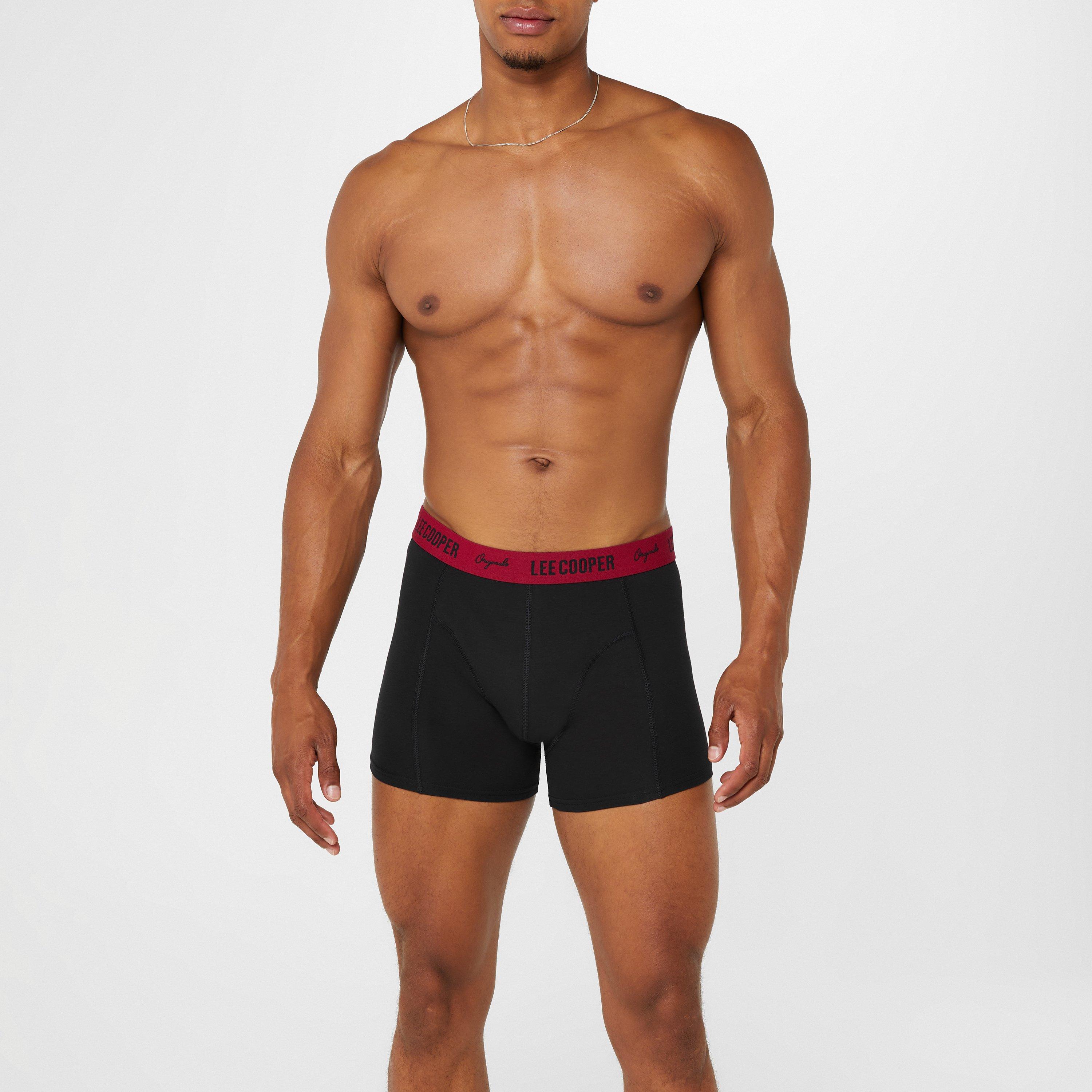 Black with Band - Lee Cooper - Essential Boxer Trunk 10-Pack Mens - 11
